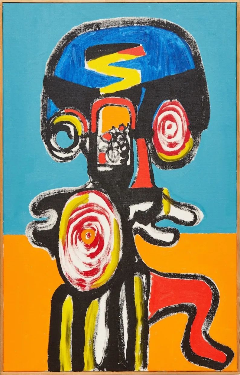 Titill ókunnur, Title unknown, Unknown akrýl á striga / acrylic on canvas 95 x 60 cm ETH0020