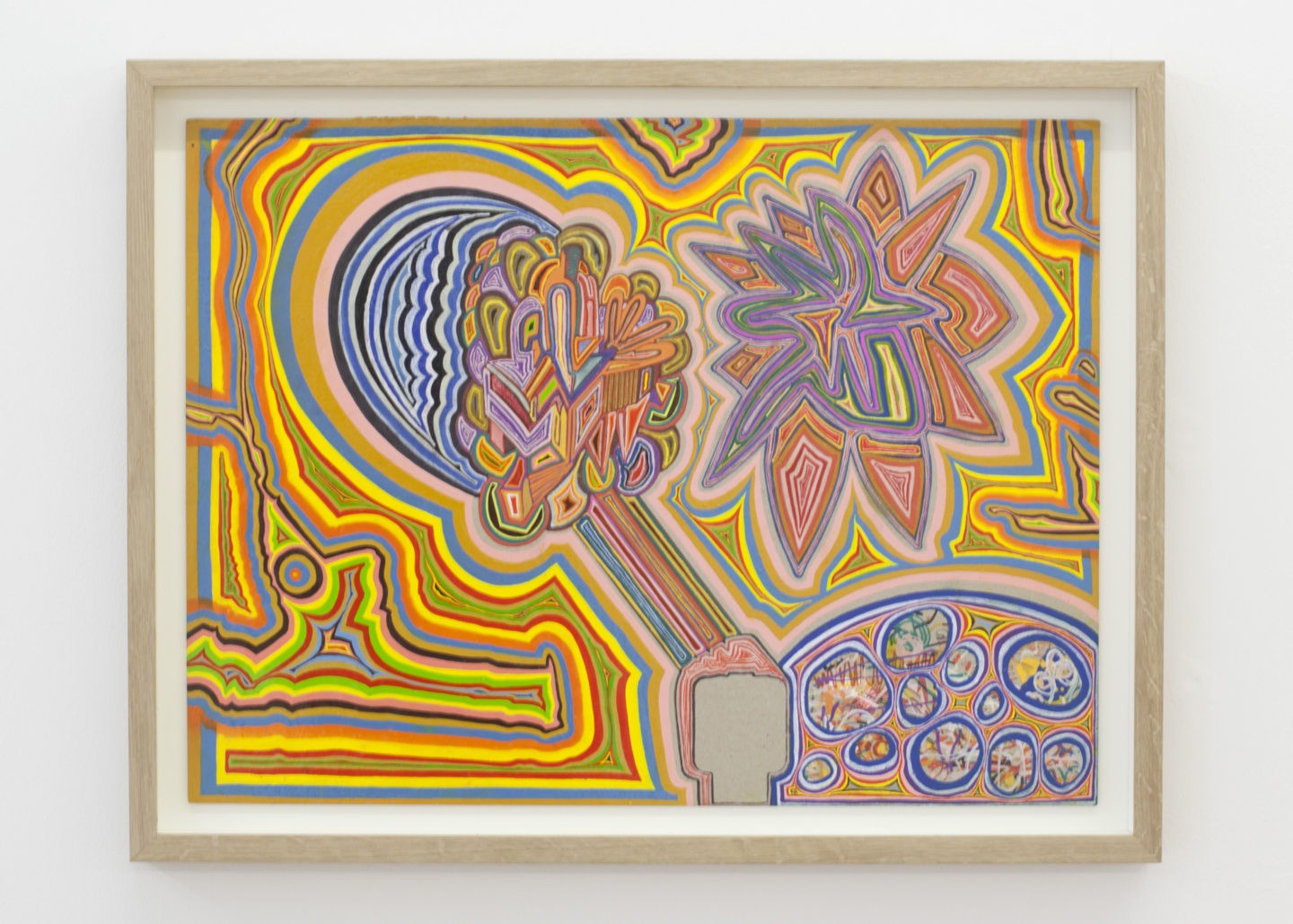 Nostrar (nostar), 2015 Blönduð tækni á pappír / Mixed Media on paper 35,5 x 48 cm (13 15/16 x 18 7/8 in.) DÖH0010