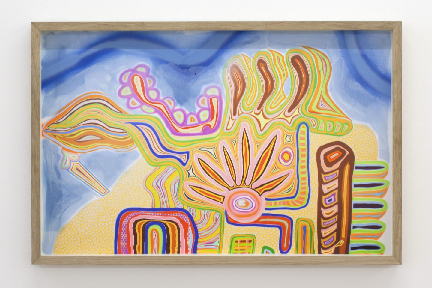 Síðumúli 2.hæð, 2015 Blönduð tækni á prent á pappír / Mixed media on print on paper 41,5 x 63 cm (16 5/16 x 24 3/4 in) DÖH0020