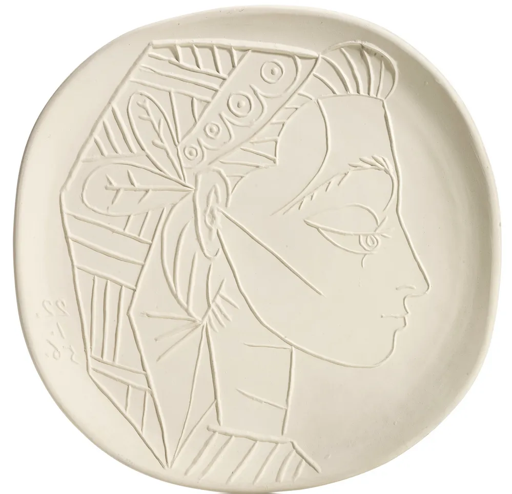 Pablo Picasso Profil de Jacqueline (1956) Ceramic