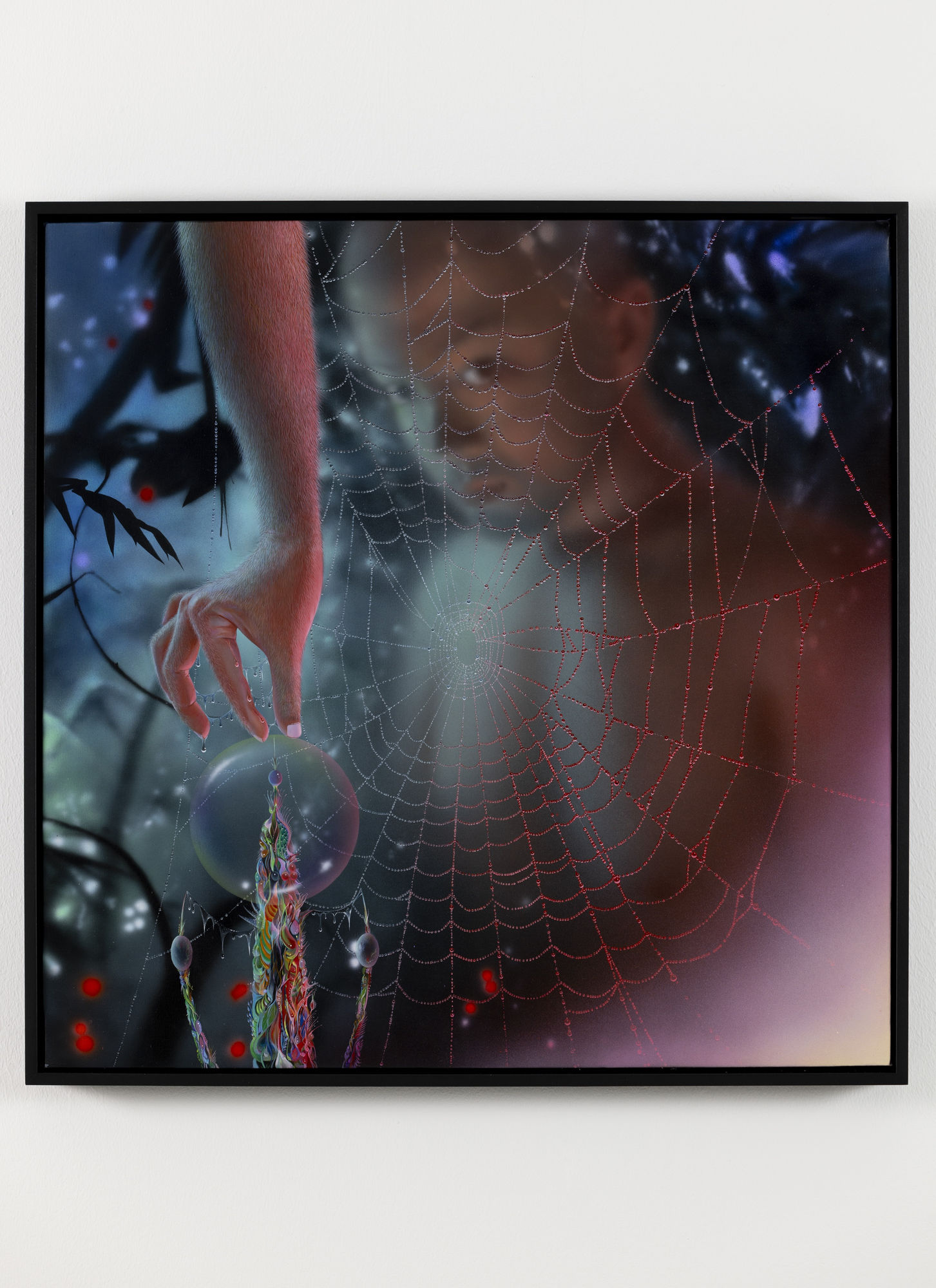 Wang Haiyang Time, Space, Memory, and Sunyata, 2024 Acrylic on canvas 70 x 70 x 3.5 cm | 27 x 27 1 in (framed)