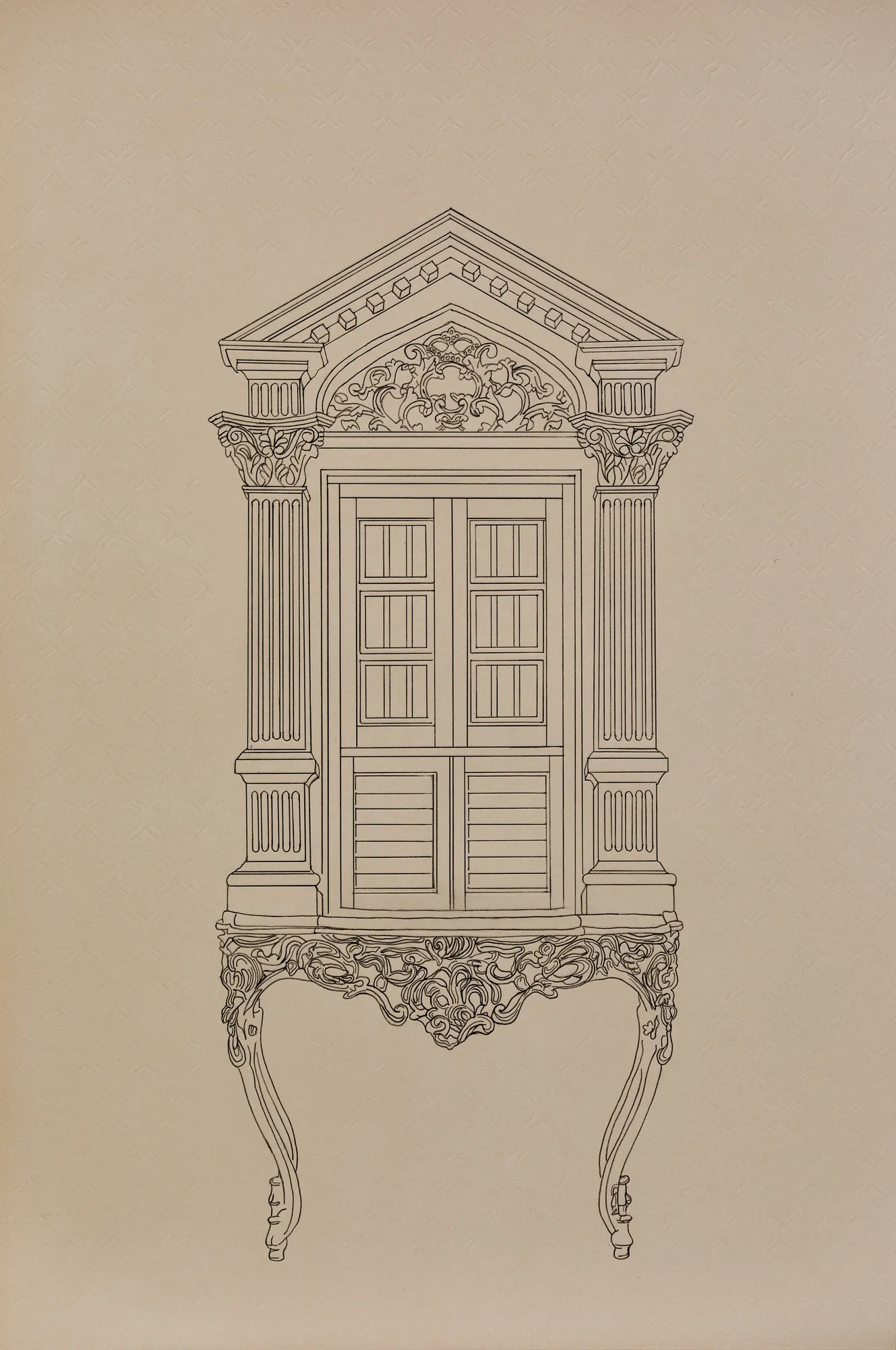 'Which Face Wants To Take', Pencil Drawing And Engraving On Archival Paper, 18 x 12 in, 2025