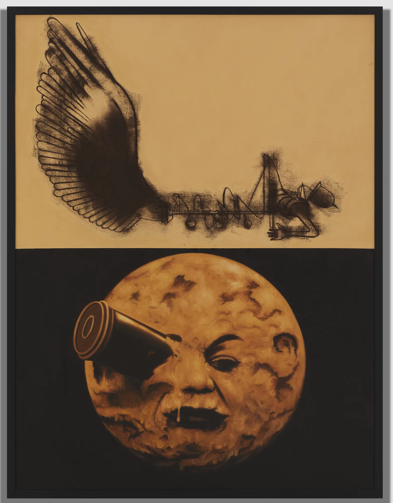 KM Madhusudhanan, ‘Archaeology of Cinema’, Oil on canvas, 48 x 36 in, 2018–2022