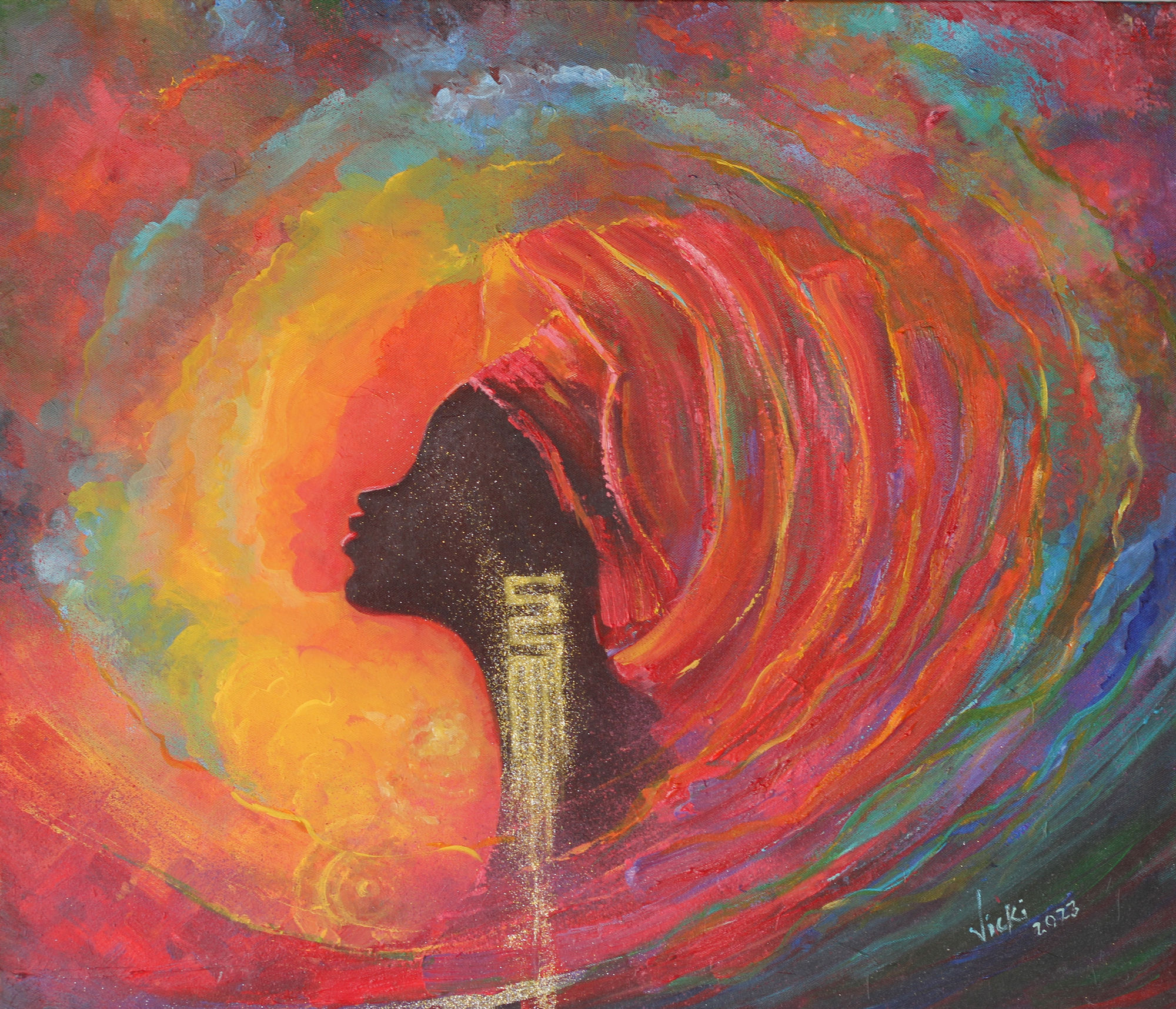 Ideal Woman, 2023 Acrylic on Canvas 30x35 Inches