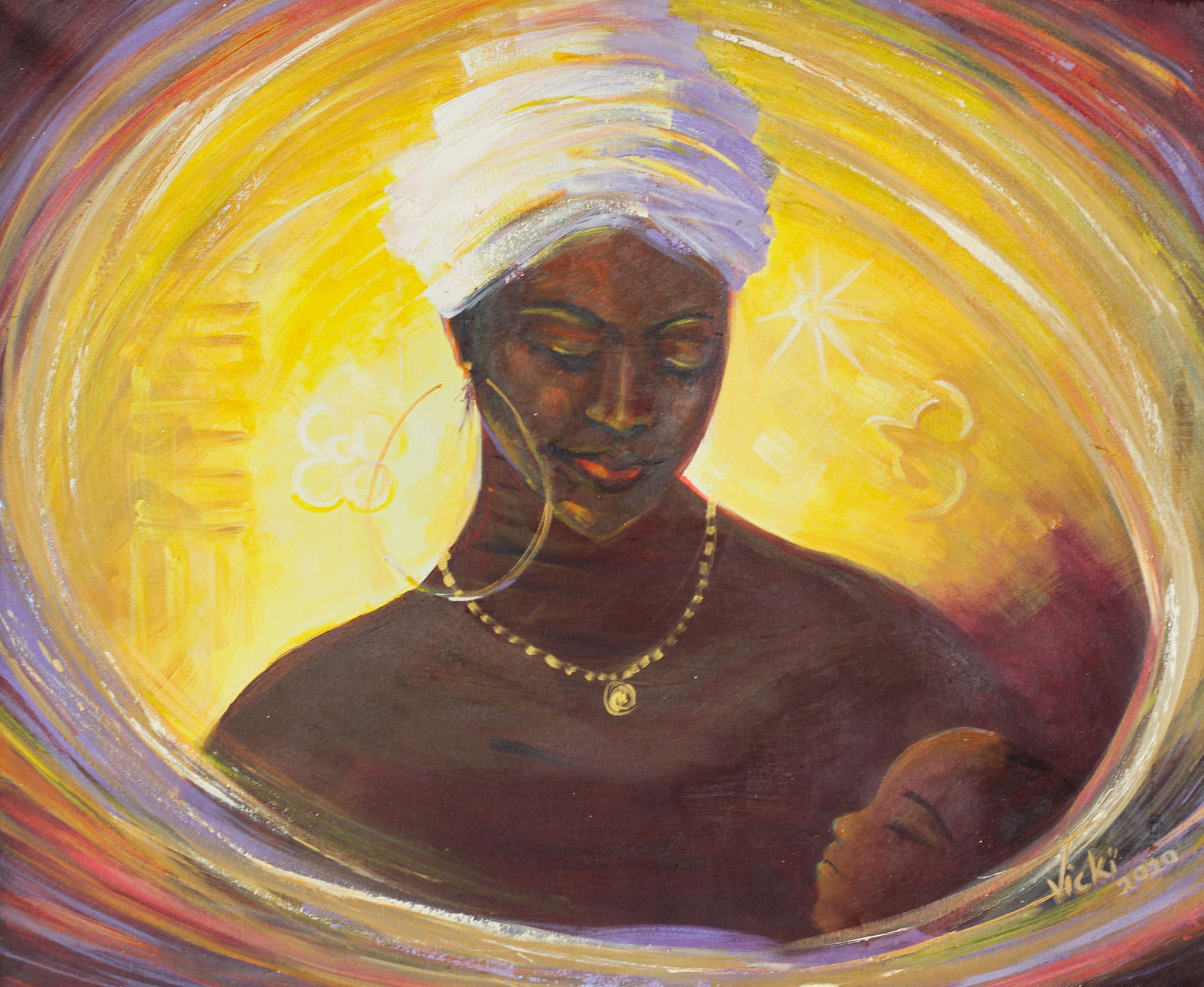 Mother, 2020 Acrylic on Canvas 28x34 Inches