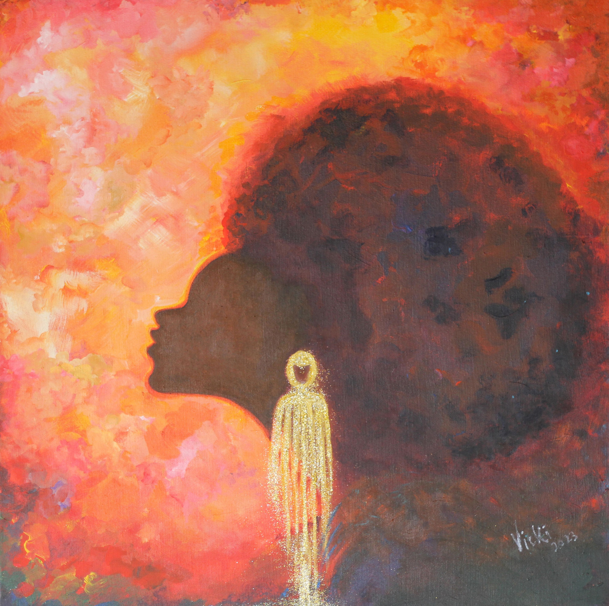 Soul, 2023 Acrylic on Canvas 30x30 Inches