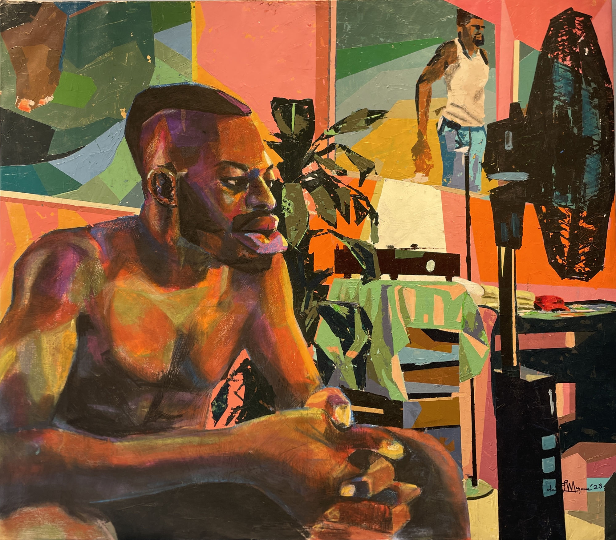 WHILE STILL, THERE IS TIME2022Mixed Media on Canvas42 x 48 inches