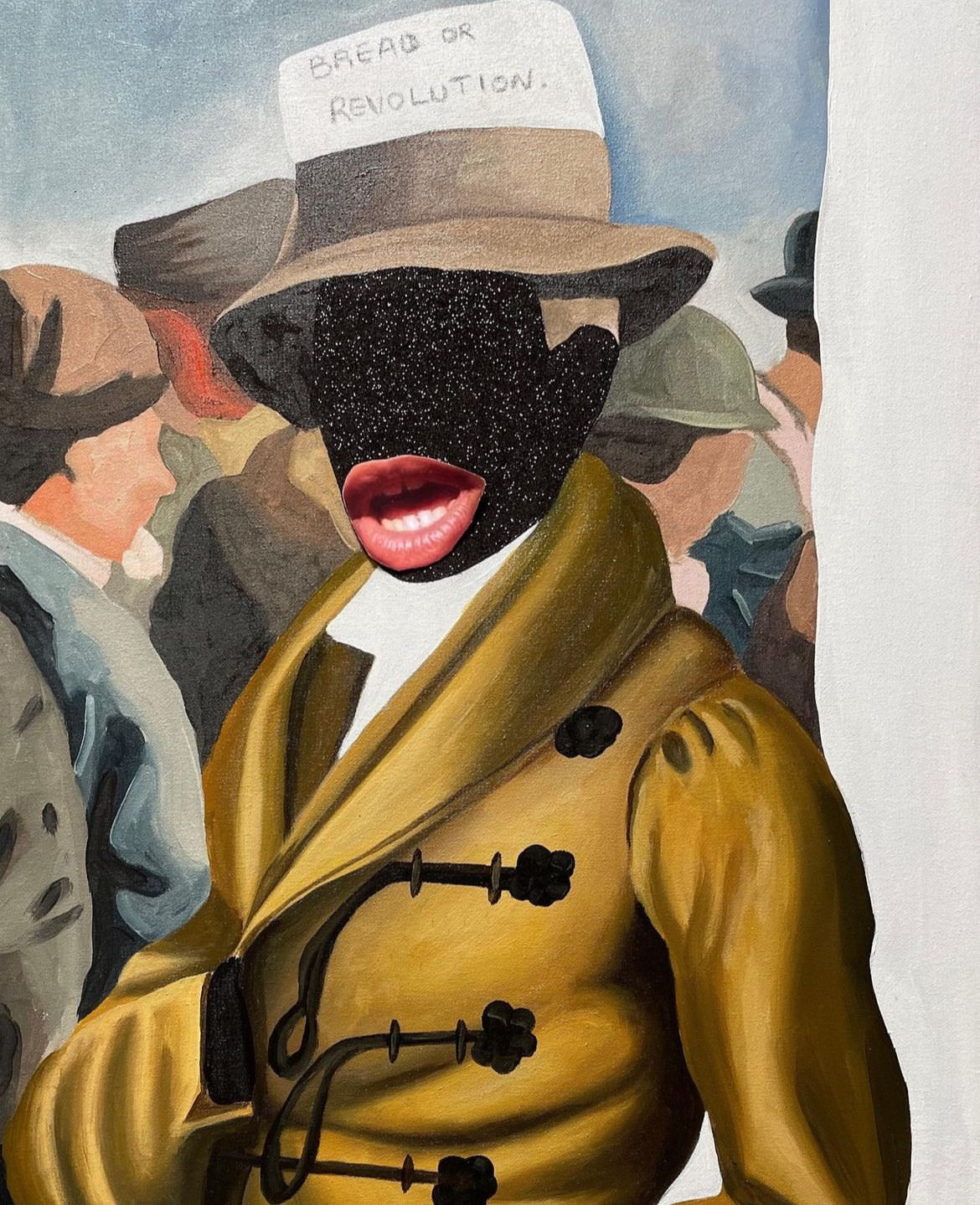 Bread of Revolution 2022 20" x 30" Oil and Acrylic on Canvas