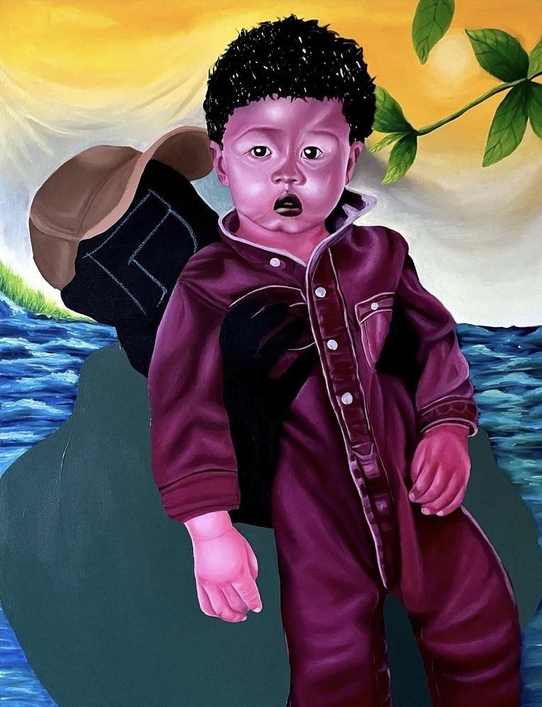 Growth 2023 30" x 40" Oil and Acrylic on Canvas