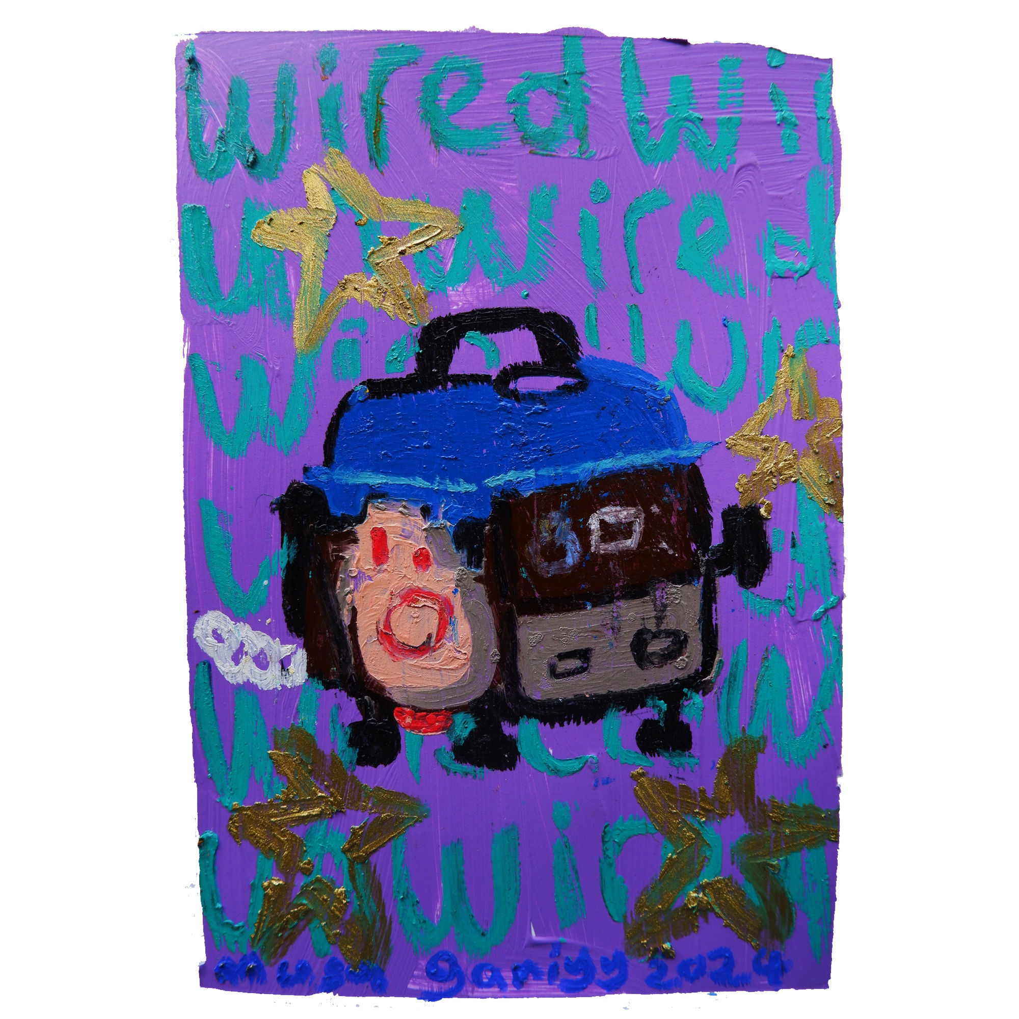 TIGER ‑ GEN2024Acrylic and Oil Pastel on Acrylic paper29.7X21cm