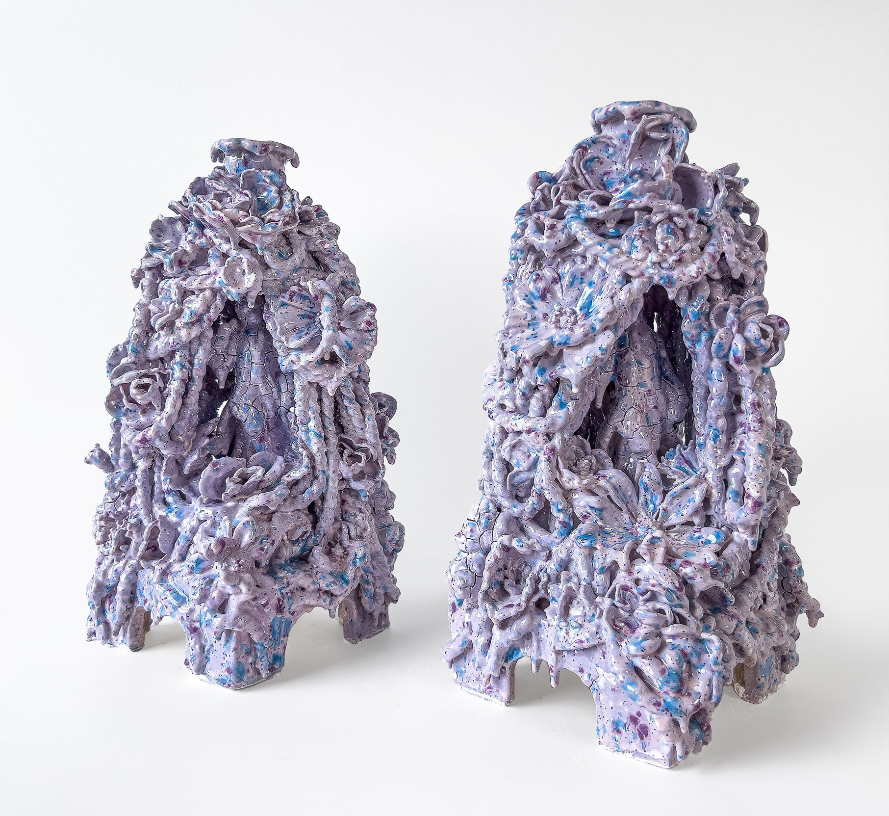 Anthony Sonnenberg, Pair of Candelabra (Feel it all over), 2023