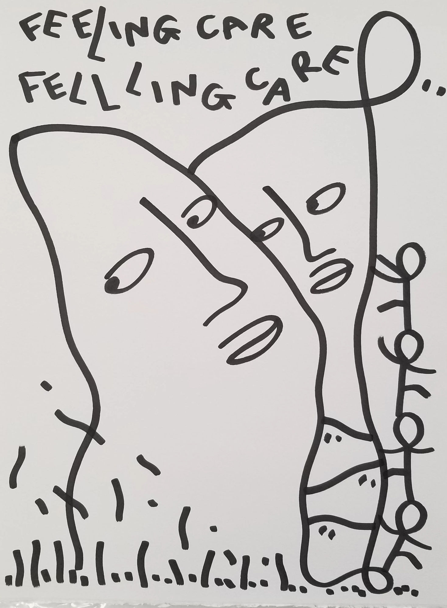 Shantell Martin, FEELING CARE/ FELLING CARE, 2019