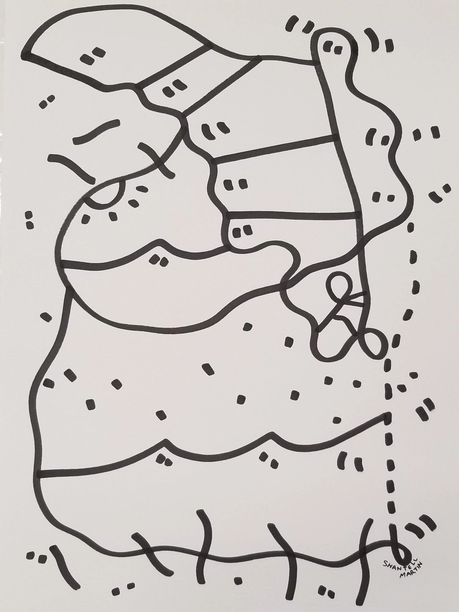 Shantell Martin, SUNNY MOUNTAINS, 2019