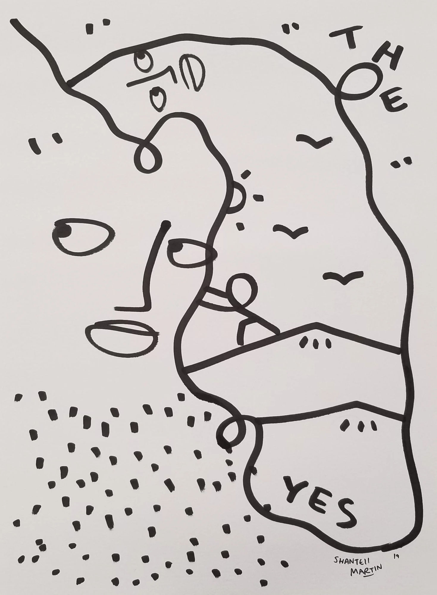 Shantell Martin, THE YES, 2019