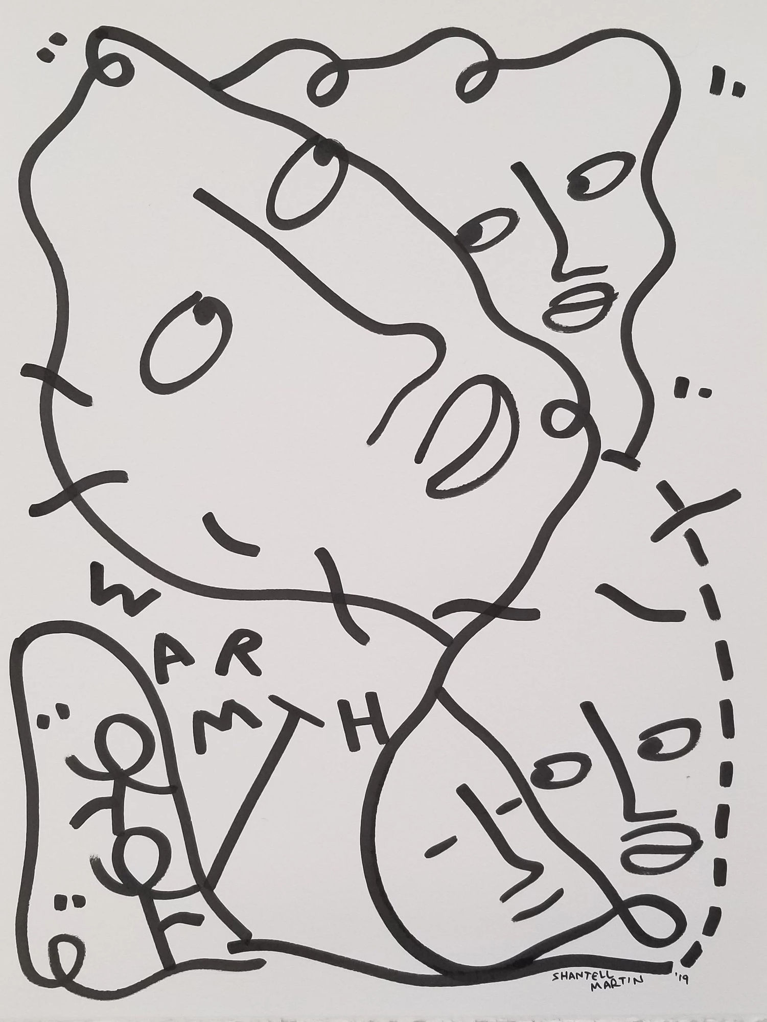 Shantell Martin, WARMTH, 2019