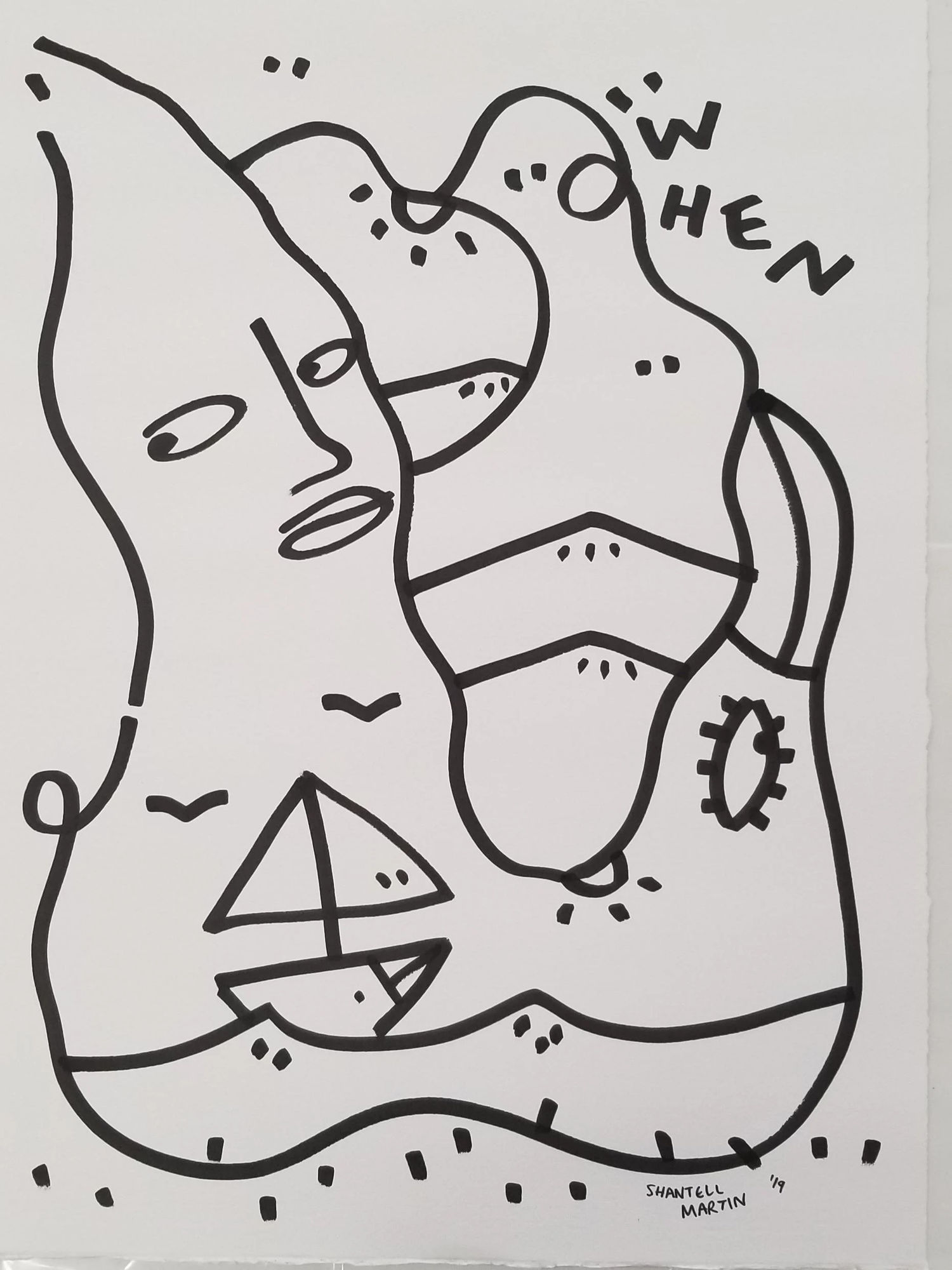 Shantell Martin, WHEN, 2019