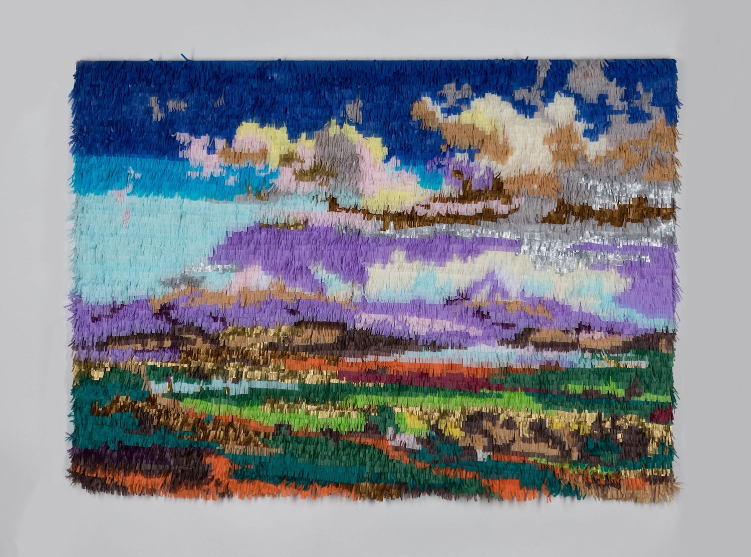 Justin Favela, Camino a Chalco con los Volcanes, after José María Velasco (2), 2017