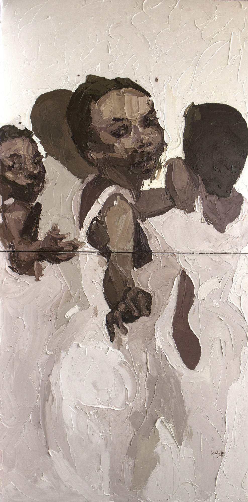 Come With Us Oil on canvas 54 x 108 inches 2022