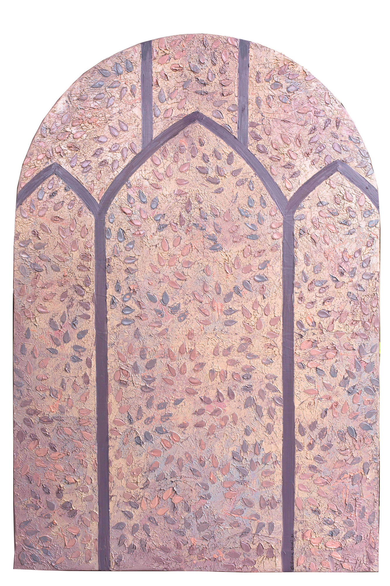 Untitled (Stained Glass II) Oil on canvas 34 x 50 inches 2021