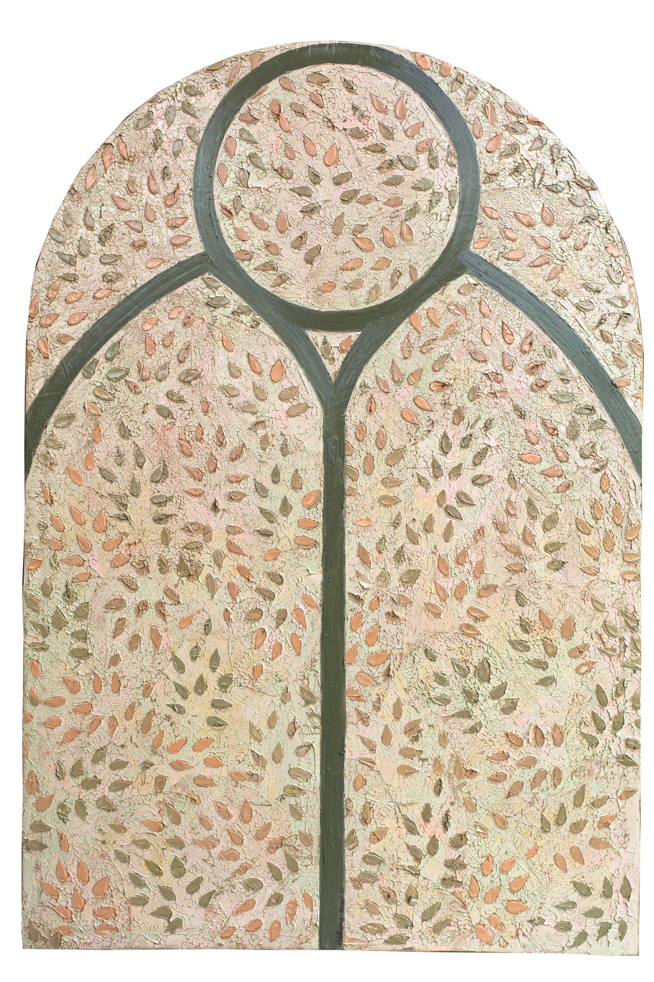 Untitled (Stained Glass III) Oil on canvas 34 x 50 inches 2021