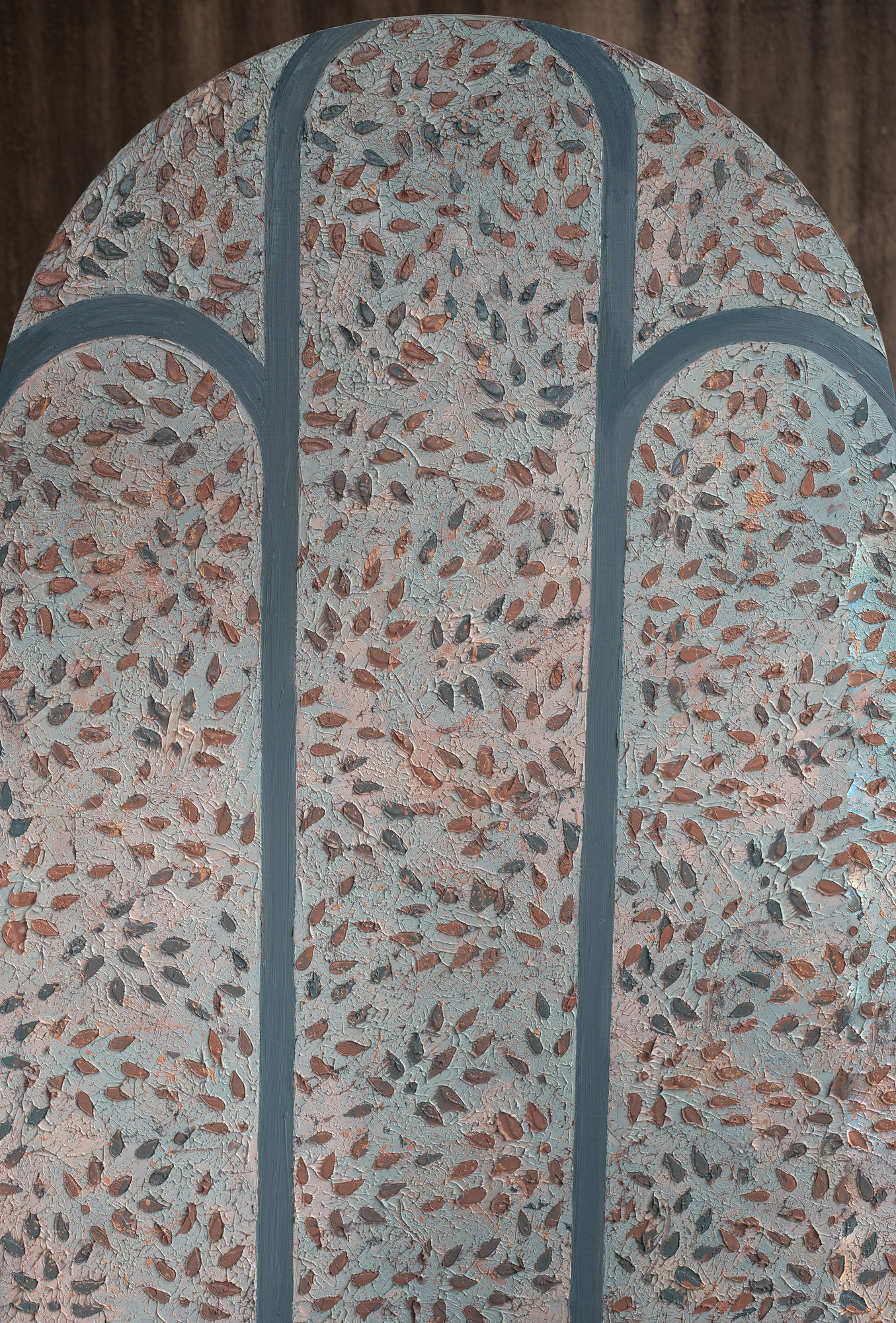 Untitled (Stained Glass V) Oil on canvas 34 x 50 inches 2021