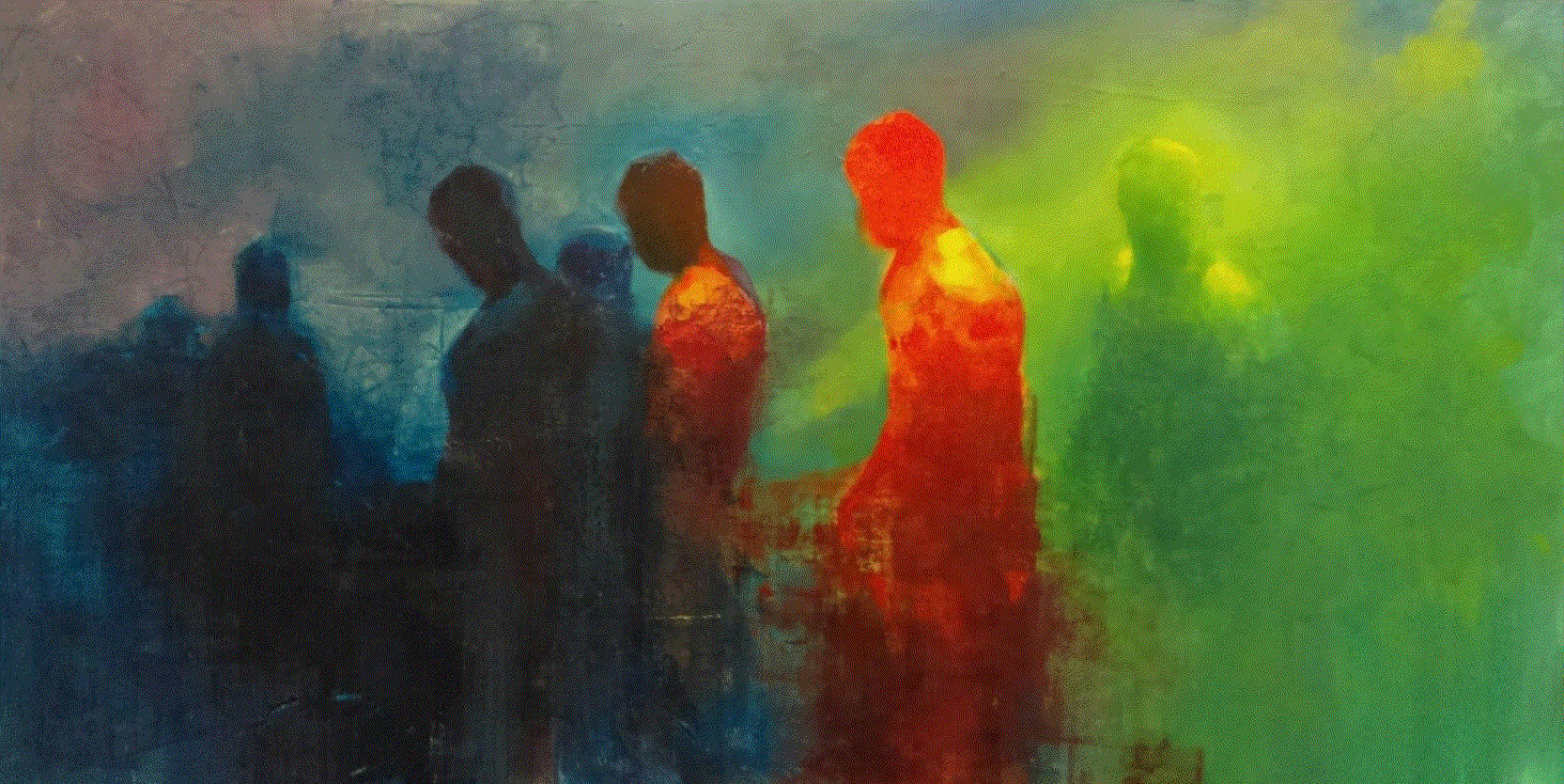 Austin Uzor Untitled Oil on canvas 48 x 24 inches 2018