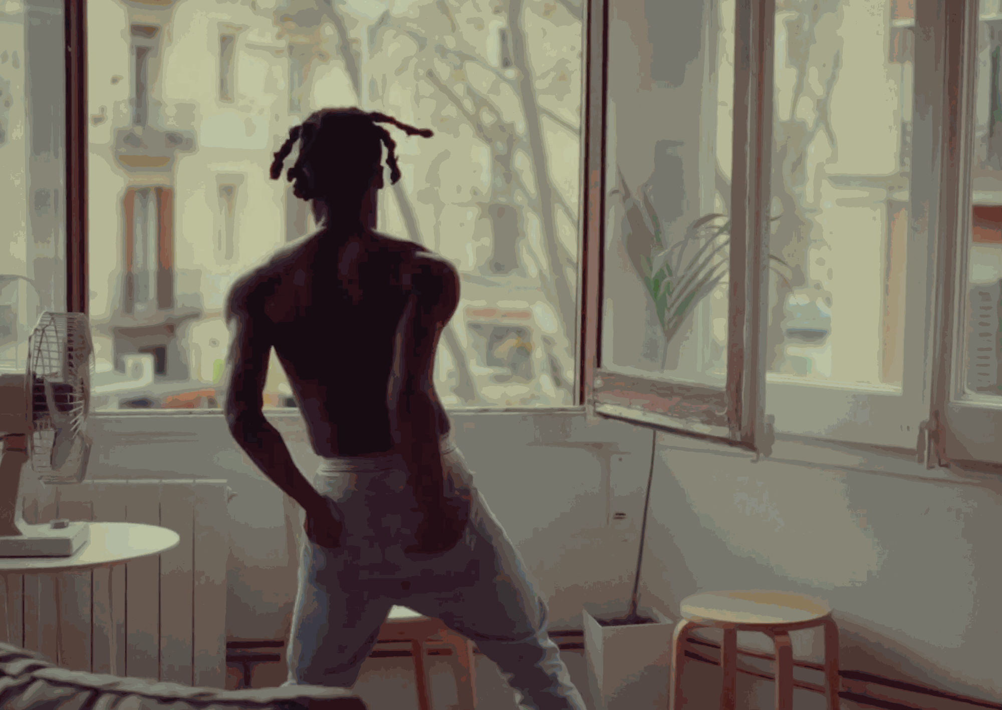 YEMI OSOKOYA UNTITLED MIXED MEDIA ON CANVAS 40 X 40 INCHES 2022