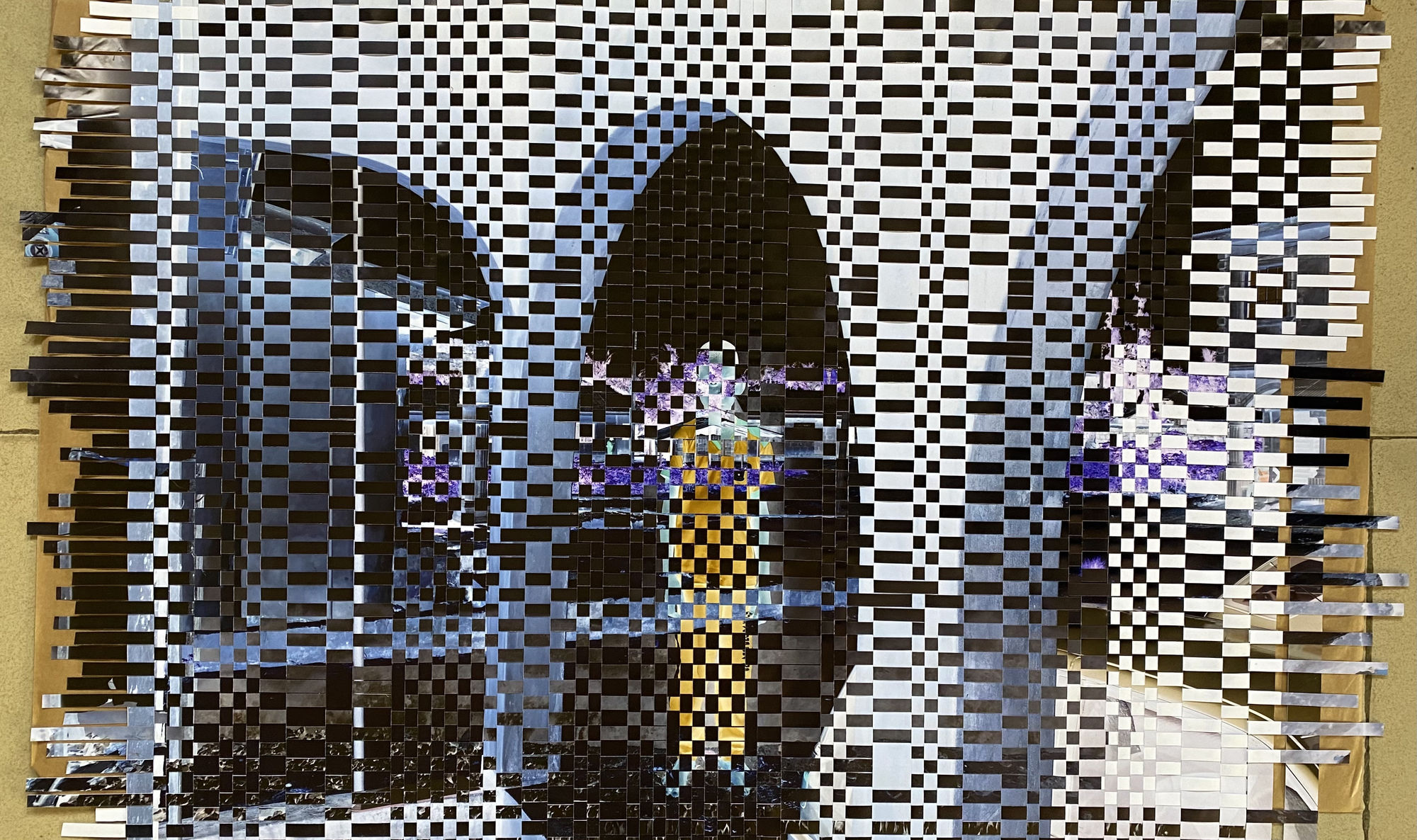 AYOBAMI OGUNGBE AYO NI O II 2023 WOVEN PHOTOGRAPHIC PRINTS 26 X 26 IN