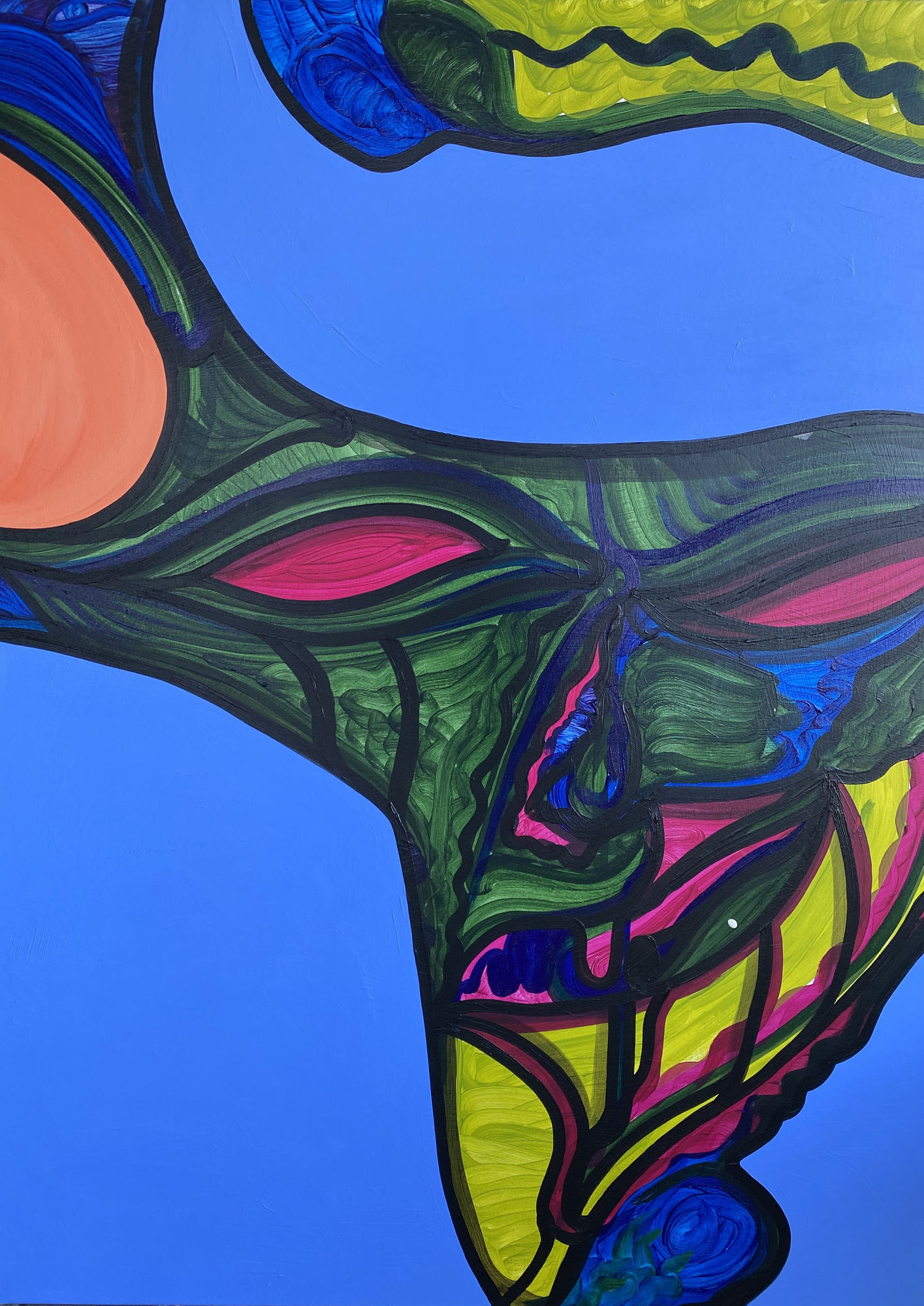 Hidden Grinch Acrylic on canvas 48 x 36inches 2022