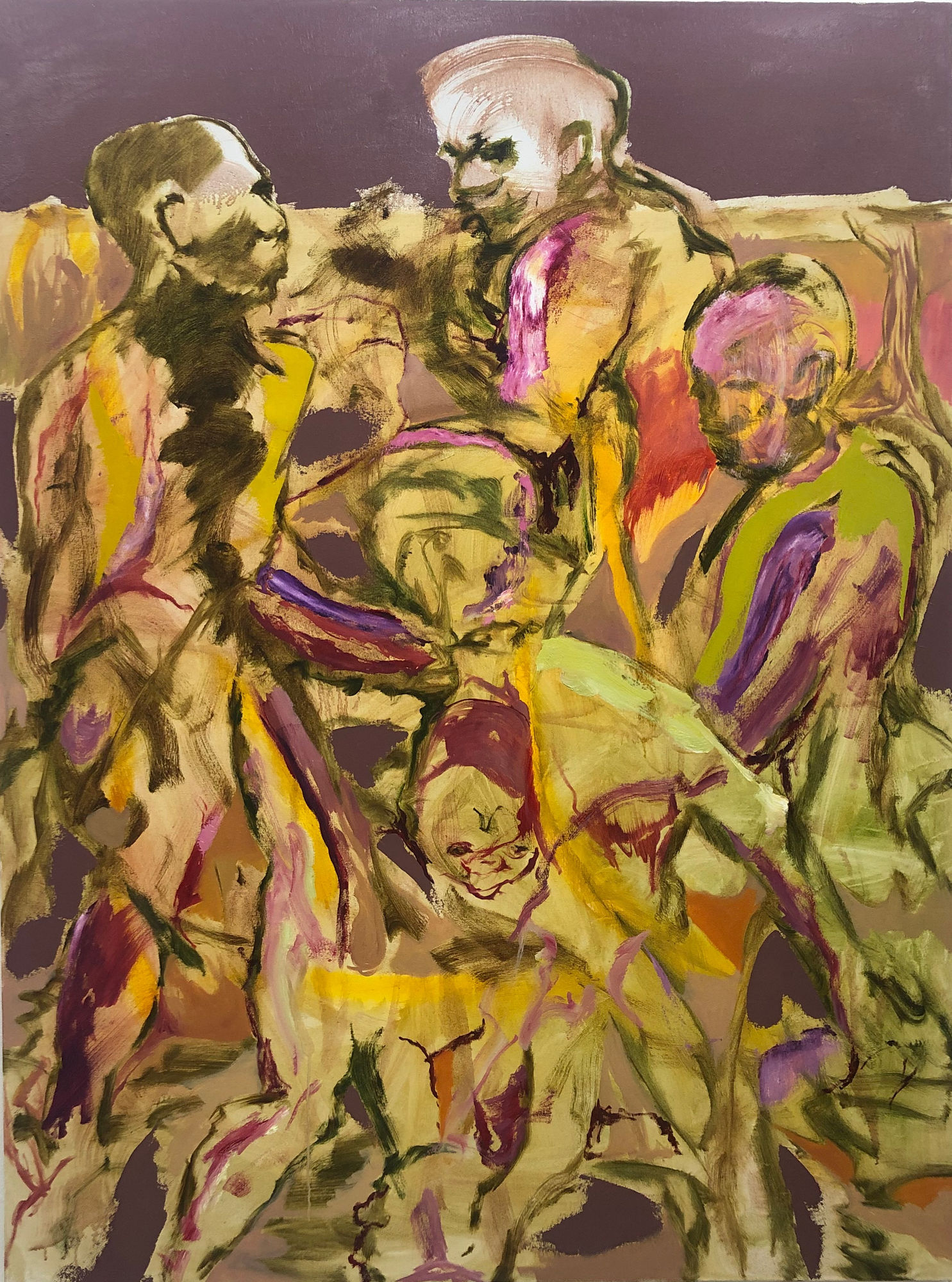 'Searching for nest,' 64 x 48, Oil on canvas, 2023