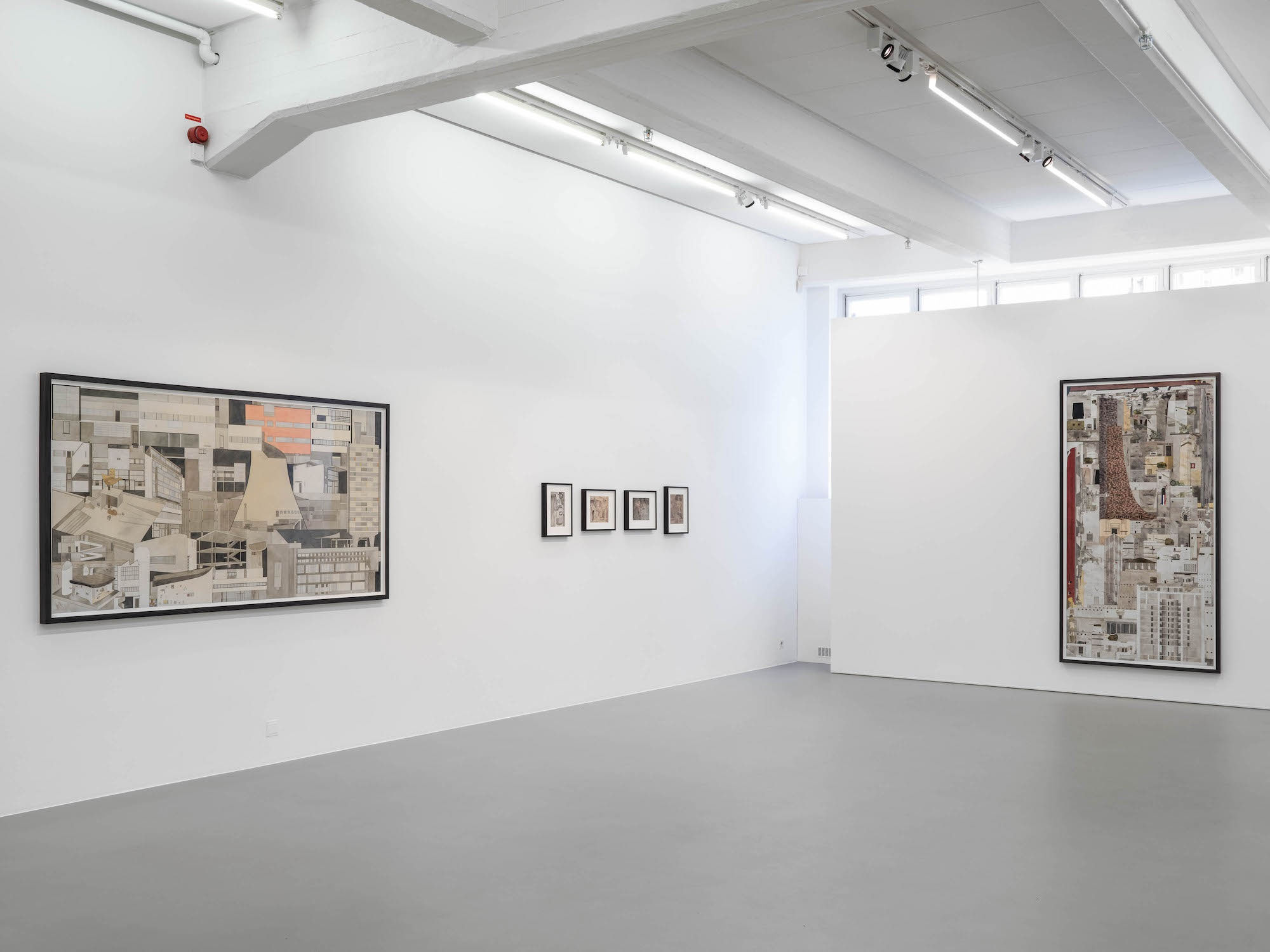 Installation view, Fredrik Söderberg, ALLEMAGNE, ABSINTHE, ARCHITECTURE, 2020, Cecilia Hillström Gallery. Photo: Jean-Baptiste Béranger