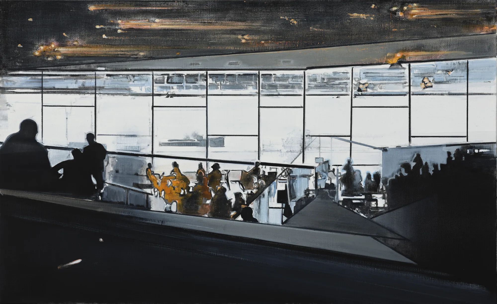 Eye, 2025, Oil and acrylic on canvas, 80 x 130 cm