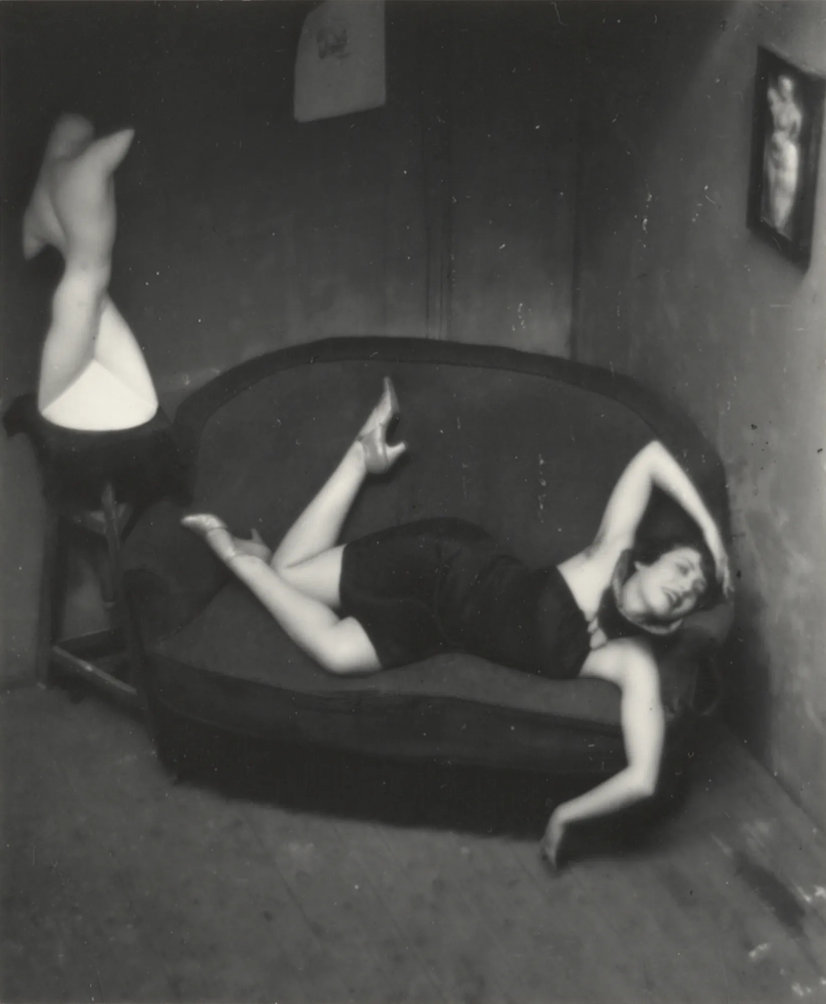 André Kertész (1894-1985) Satiric Dancer, 1926 Gelatin silver print mounted to paper, printed c. 1981 Signed by artist on mount recto 3 3/4 x 3 1/8 in (9.5 x 7.9 cm)