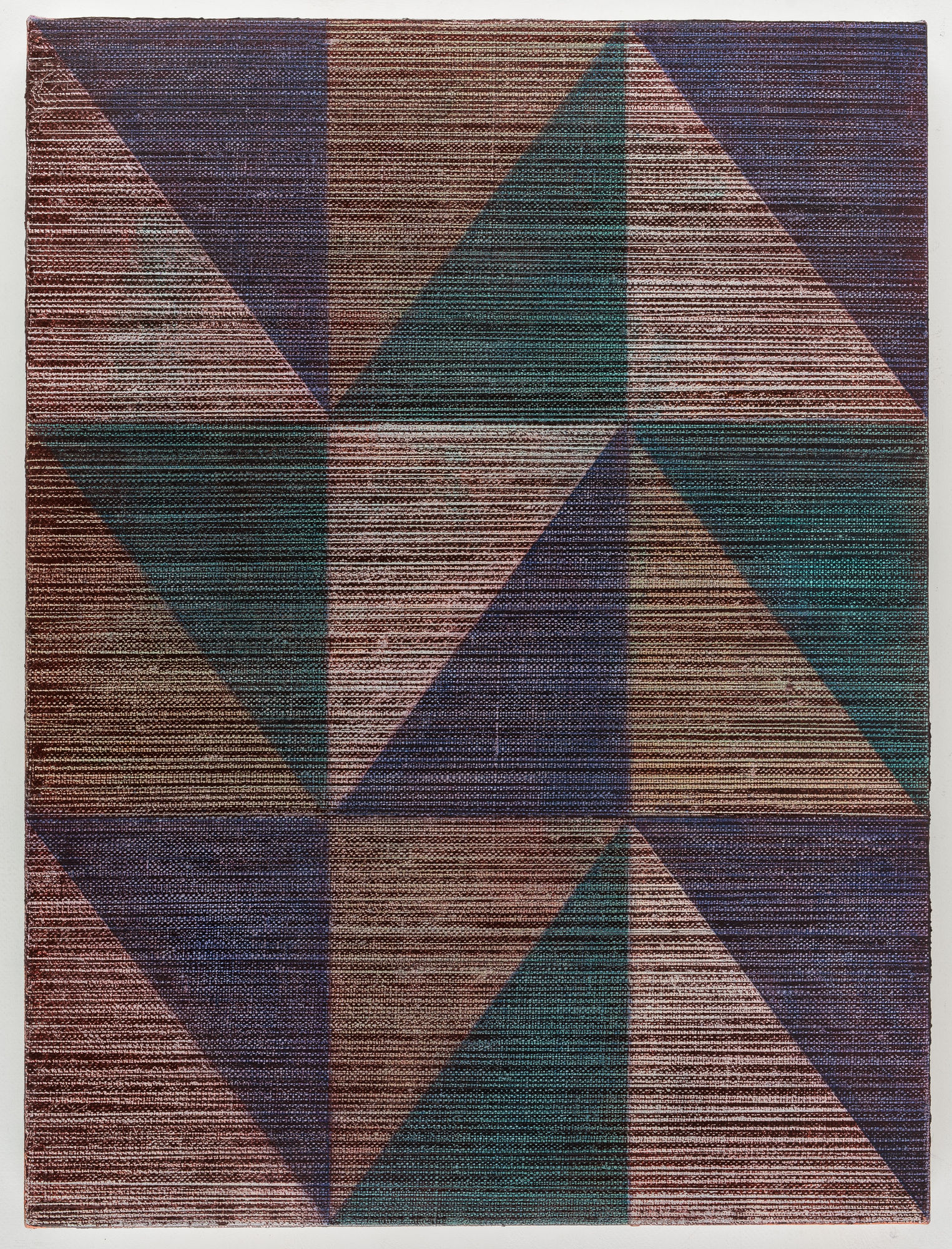 Pius Fox Das wechselnde Geheimnis, 2022 Egg tempera and oil on canvas 15 3/4 x 11 3/4 in 40 x 30 cm