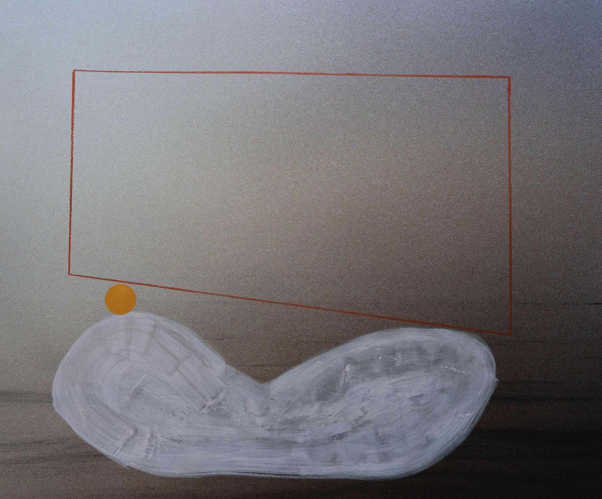 Growing Organism, 2024 Photograph printed on cotton paper with color pencil, acrylic and gouache paint 36 x 40 in 92 x 102 cm