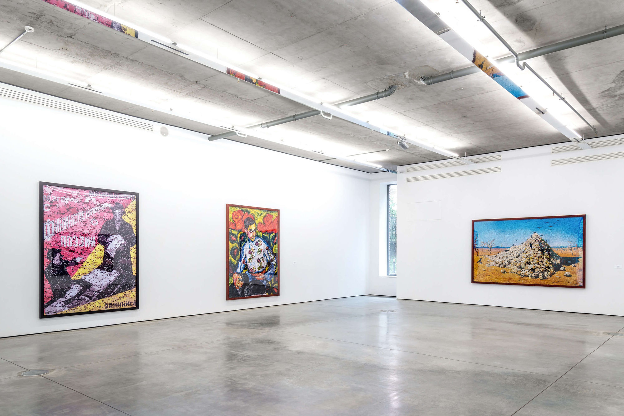 Installation shots from Vik Muniz at Gary Tatintsian Gallery, June 6&ndash;October 10, 2019