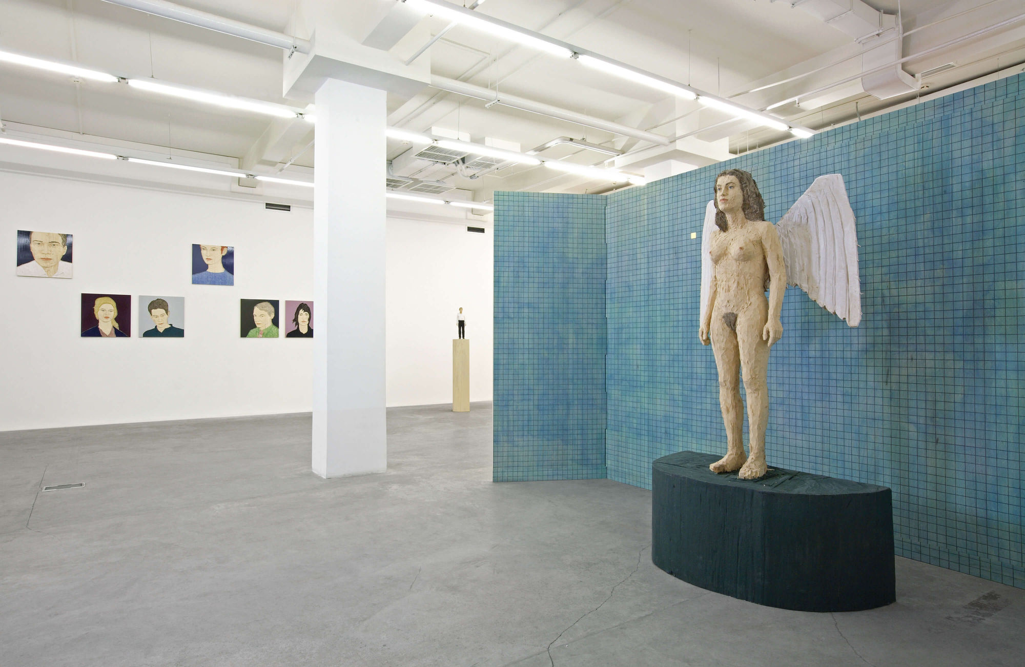 Installation shots from Stephan Balkenhol at Gary Tatintsian Gallery, April 28–August 8, 2010