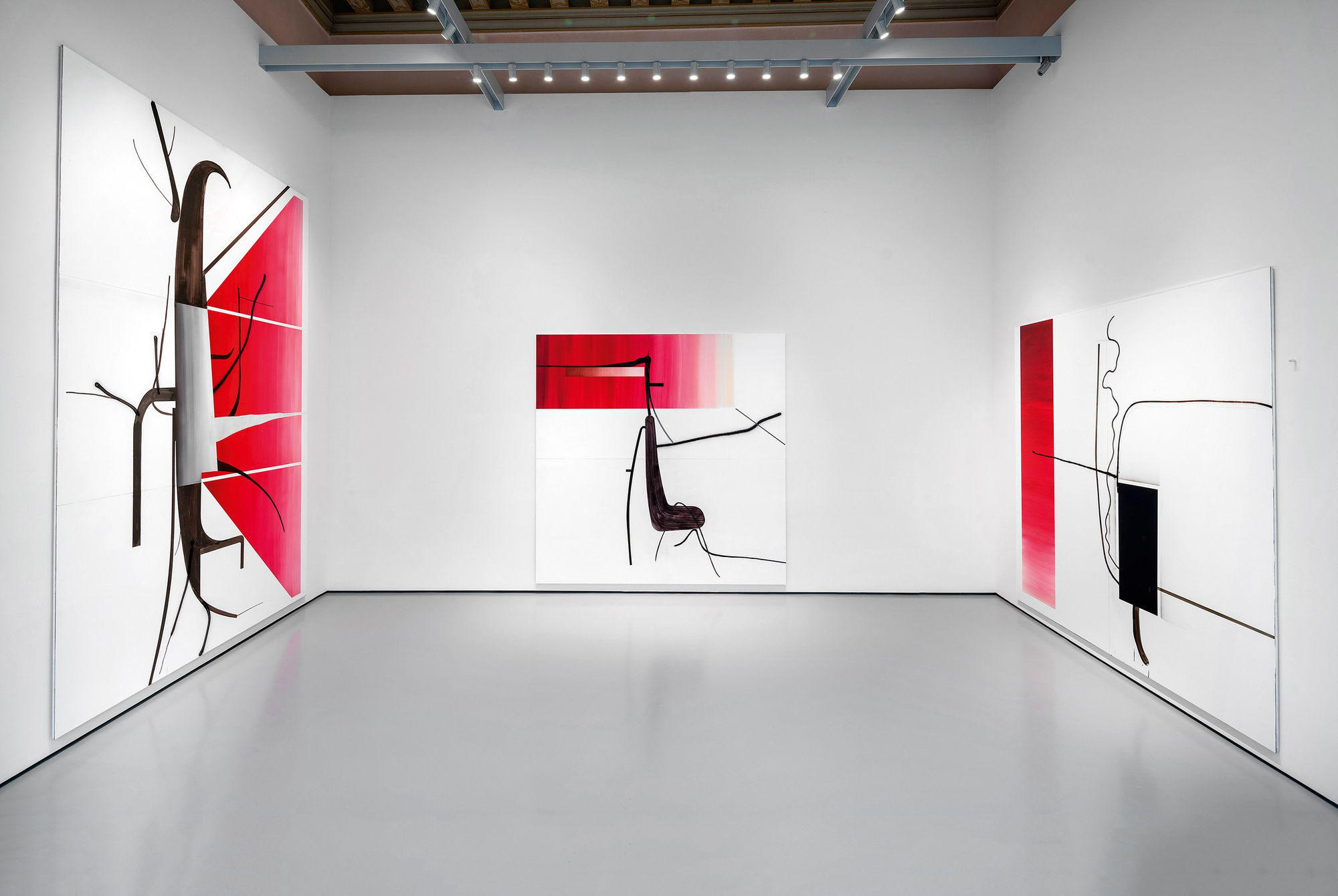 Albert Oehlen. Cows by the Water at Palazzo Grassi, Venice, Italy, 2018. Courtesy: Palazzo Grassi, Venice. Photo: Matteo De Fina