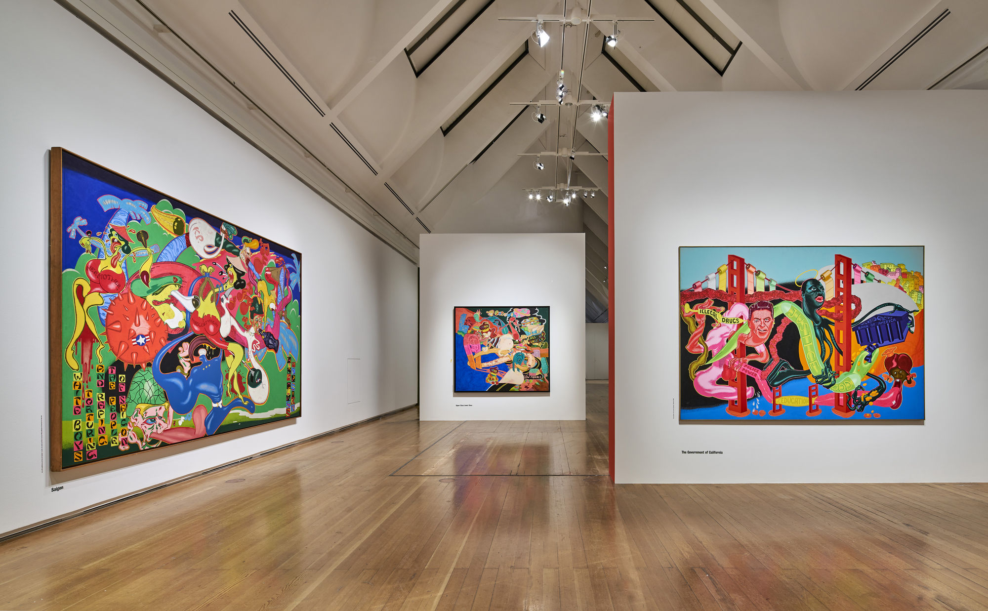 Installation view from Peter Saul. Schirn Kunsthalle, Frankfurt, Germany, 2017