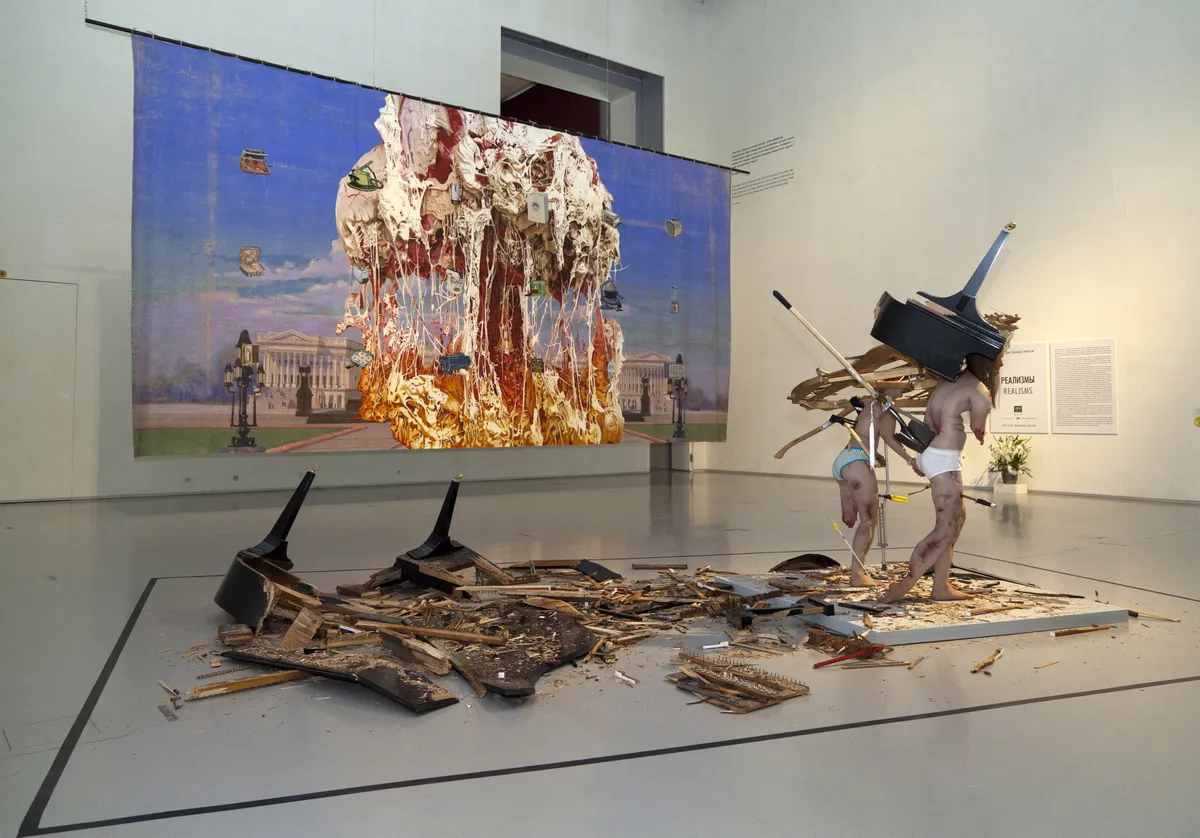 Mitch Griffiths, Tony Matelli, Jim Shaw. The State Hermitage Museum, Saint Petersburg, 2016