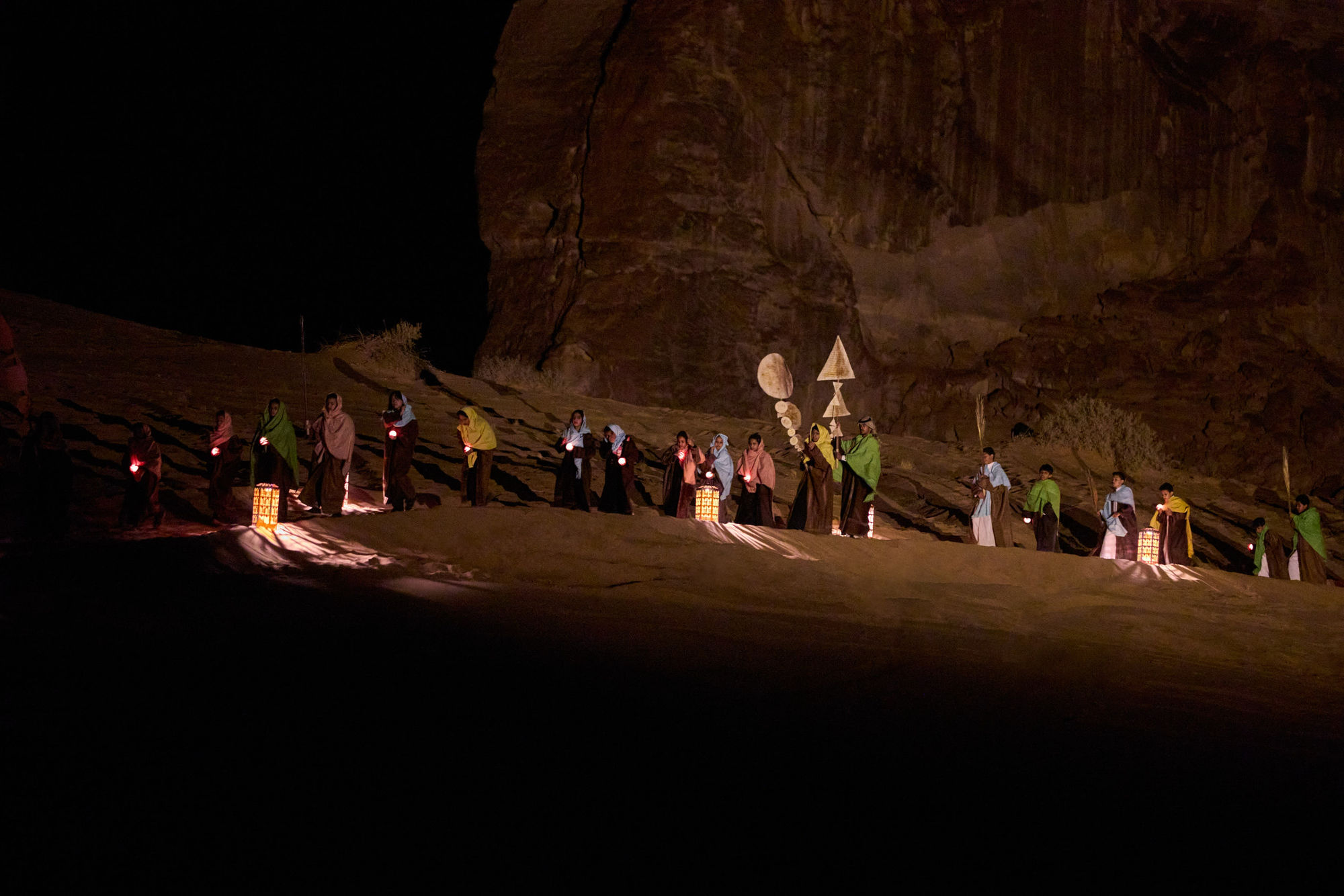 Community procession in Wadi AlFann