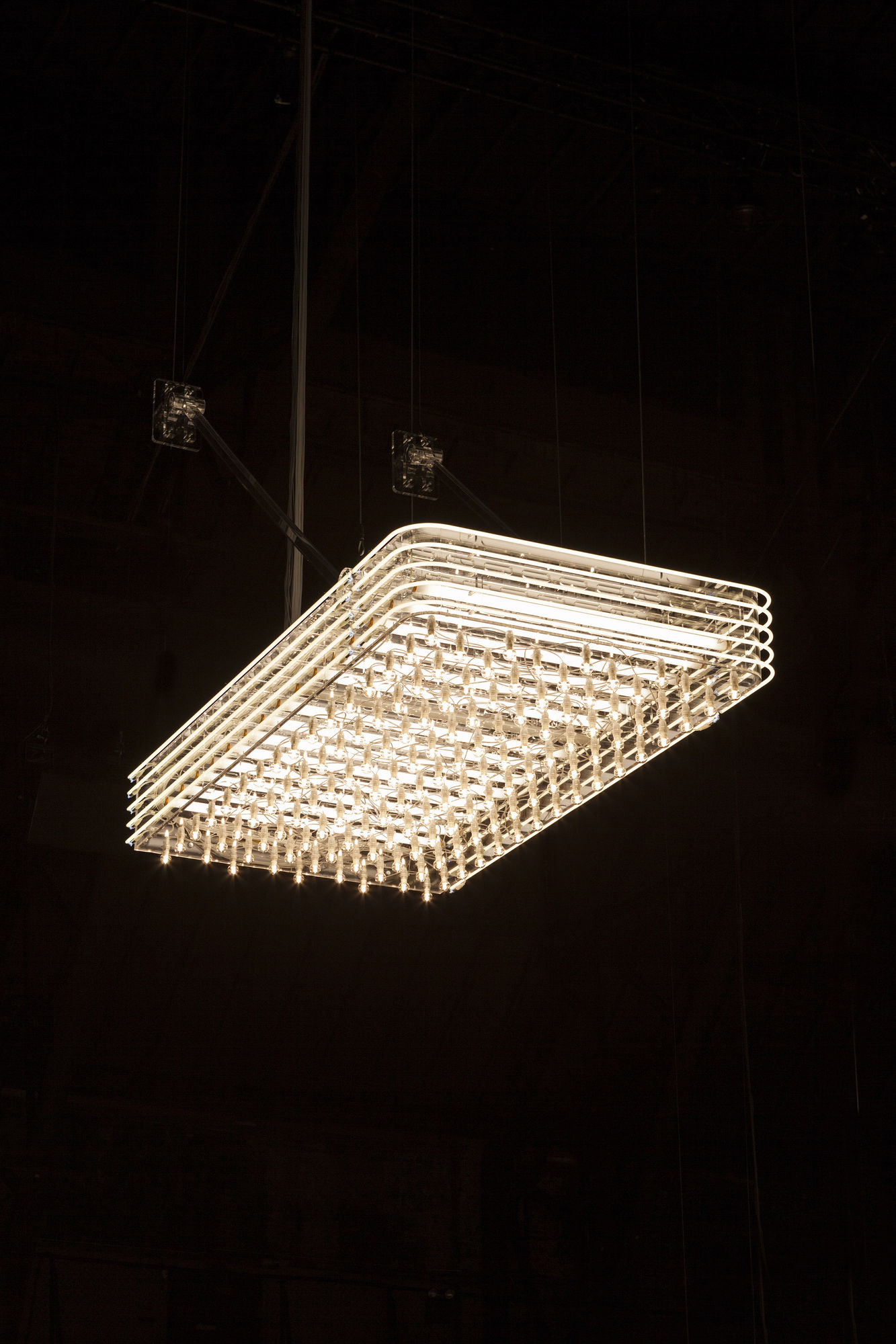 Philppe Parreno Marquee 2015 Transparent Plexiglas, neon, light bulbs 215.3 x 142.9 x 269.9 cm Courtesy the artist and Esther Schipper, Berlin/Paris/Seoul Photo ©Andrea Rossetti