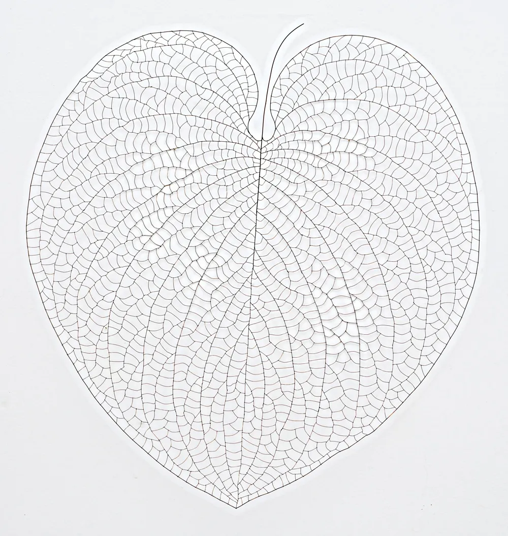 Cheong Kwang Ho The Leaf 65132 2006 Copper Wire 132 x 159cm 18,000 USD