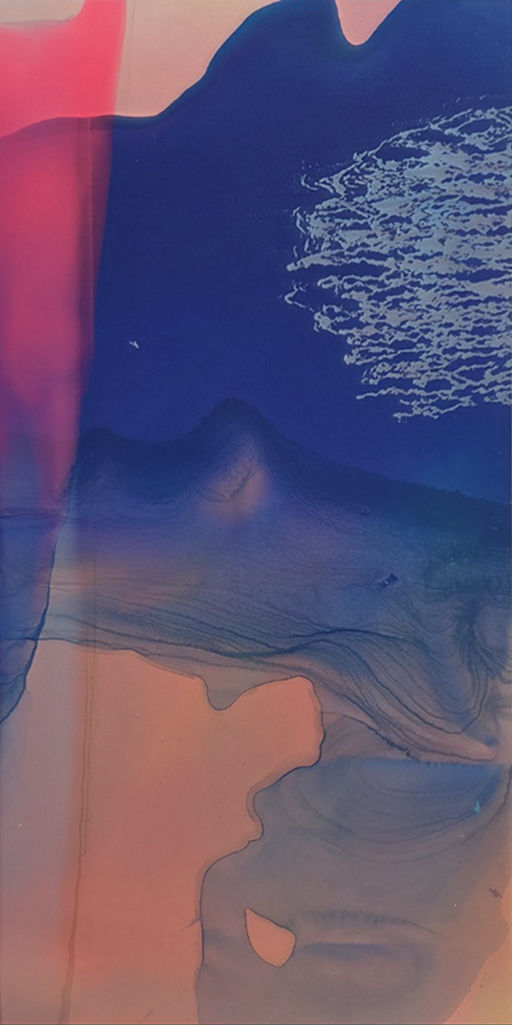 Kim Taek Sang Flows-25-38, 2025 Water acrylic on canvas 86.5 x 43.5 cm $24,000 USD