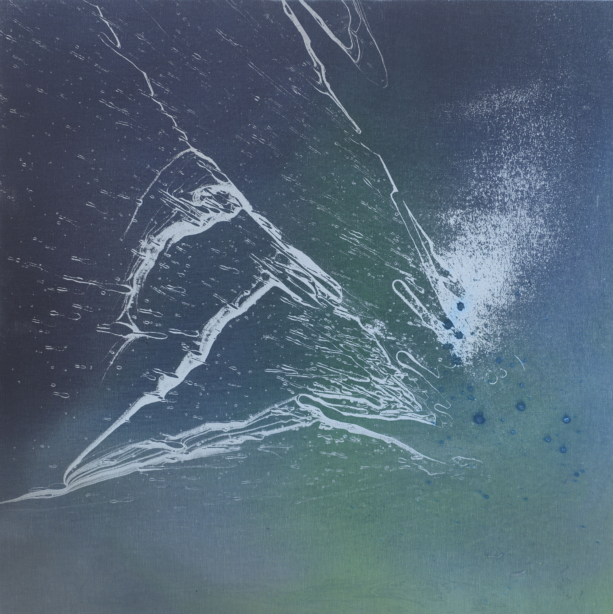 Kim Taek Sang Non-linearity 26-12, 2026 Water acrylic on canvas 45 x 45 cm $10,000