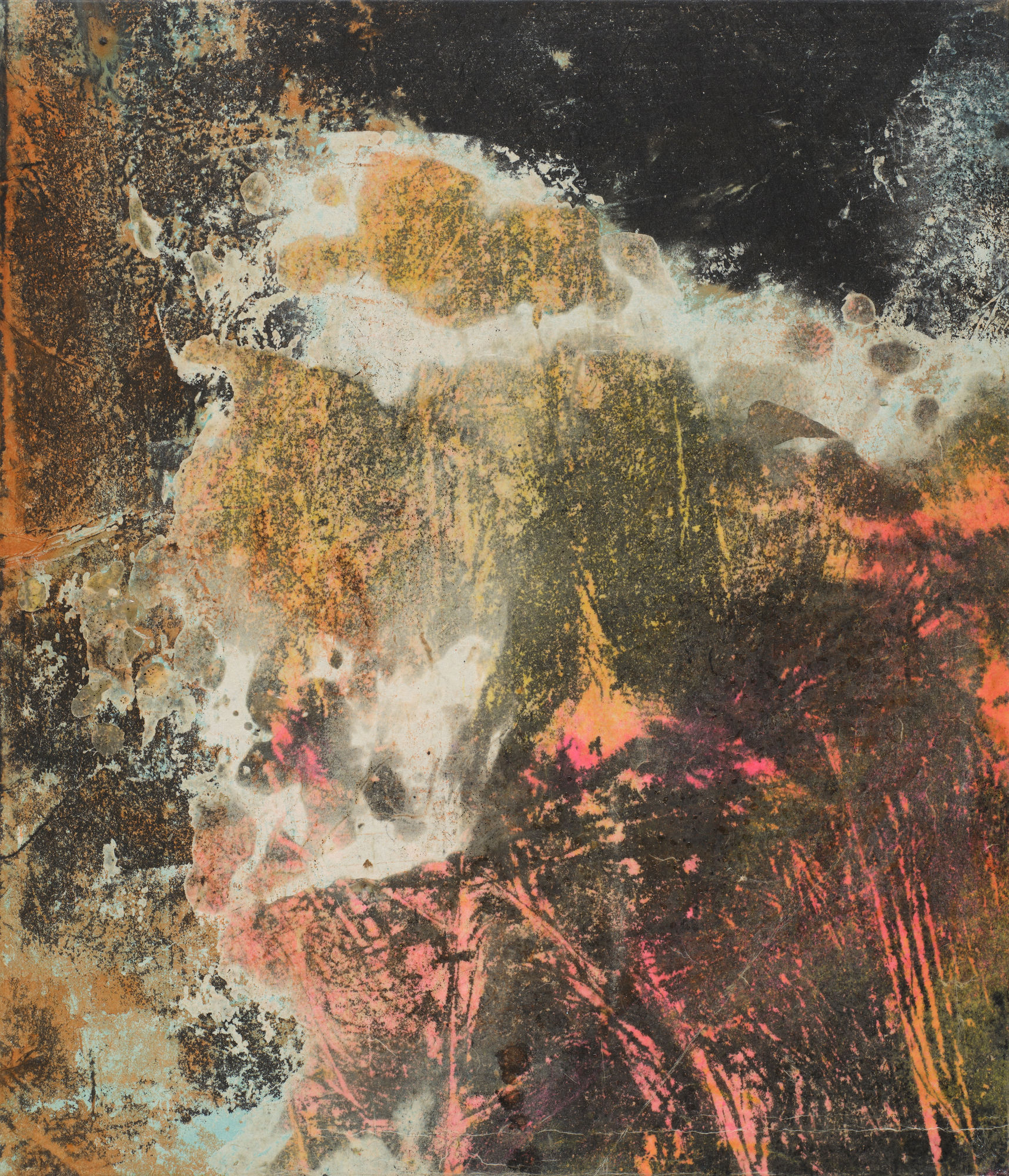 파종37 Sowing37, gouache, ink and beeswax on paper, 53x45.5cm, 2023