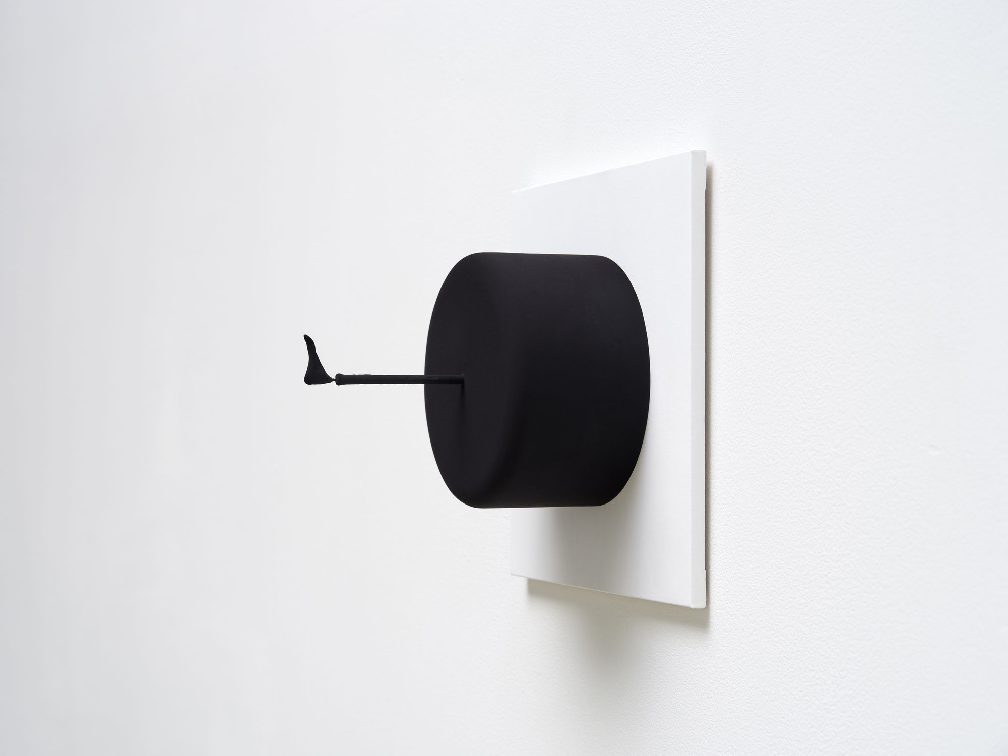 Black Whole, pigment on resin, paper, wood, 27x27x21(h)cm, 2021