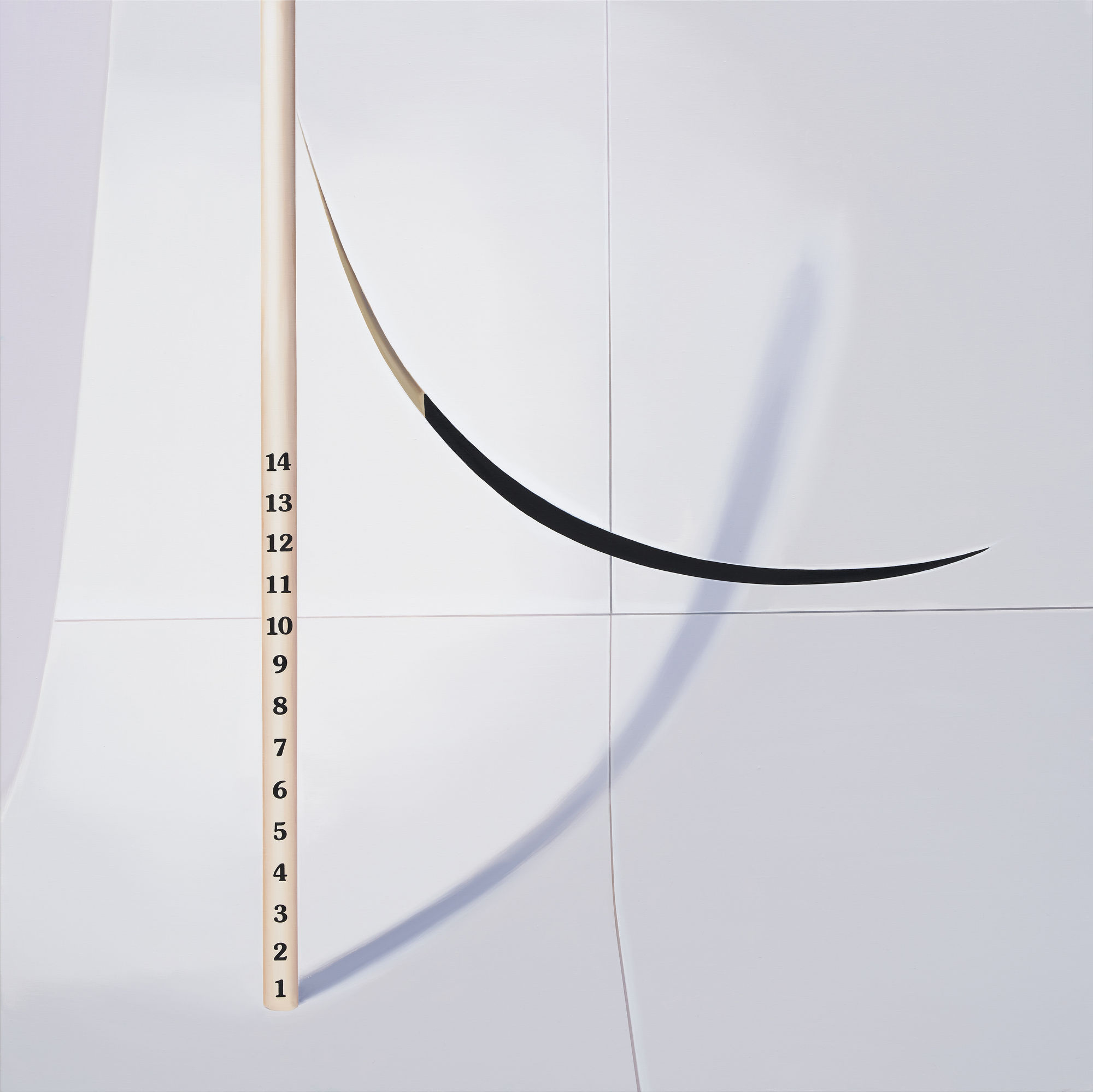 Piling Raindrops, oil on canvas, 130x130cm, 2021