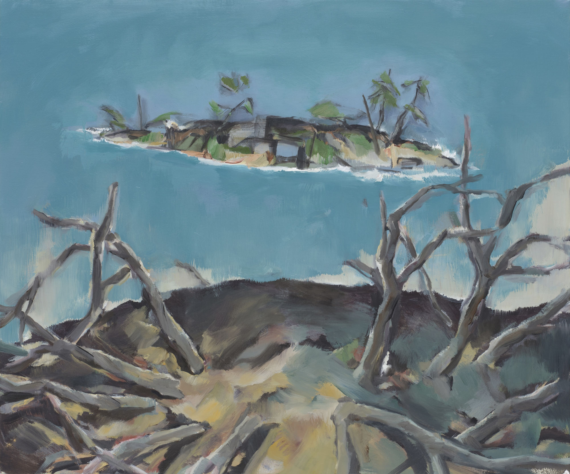 작은 섬 An Islet, oil on canvas, 61x73cm, 2025