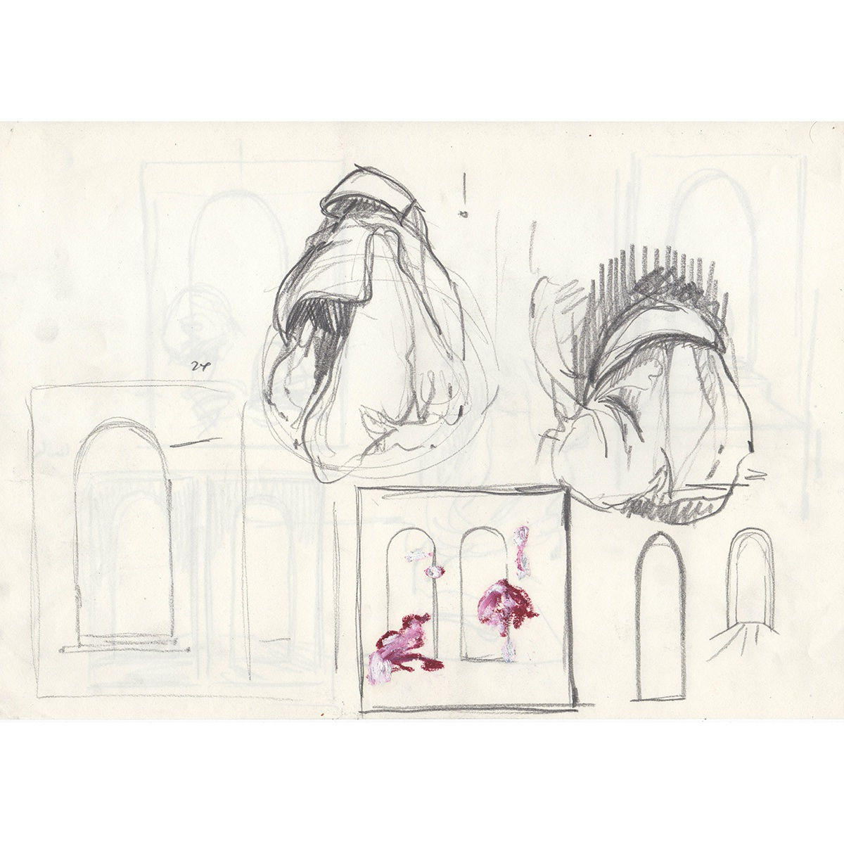 MICHAËL AERTS, Study for the possibility of the simultaneous, 2024